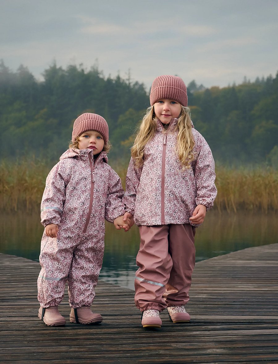 CeLaVi - Rainpants -Solid, w.fleece - burlwood - 0
