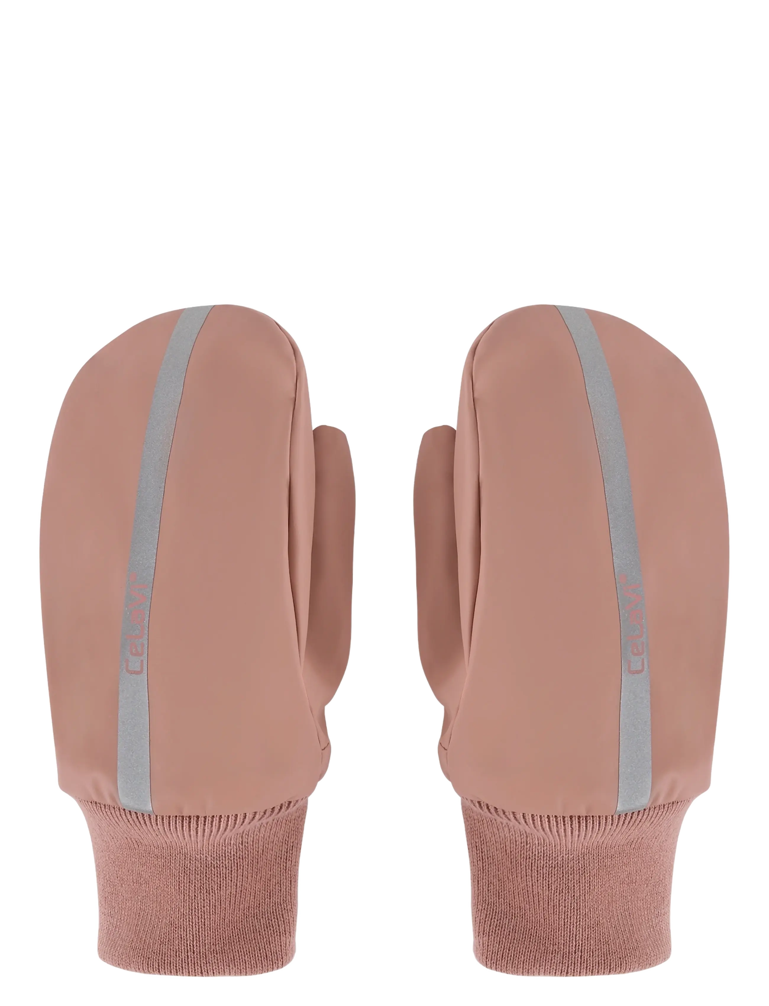 CeLaVi Pu Padded Mittens, 2-4Y, Brown, Handsker Og Vanter > Vanter, Børn