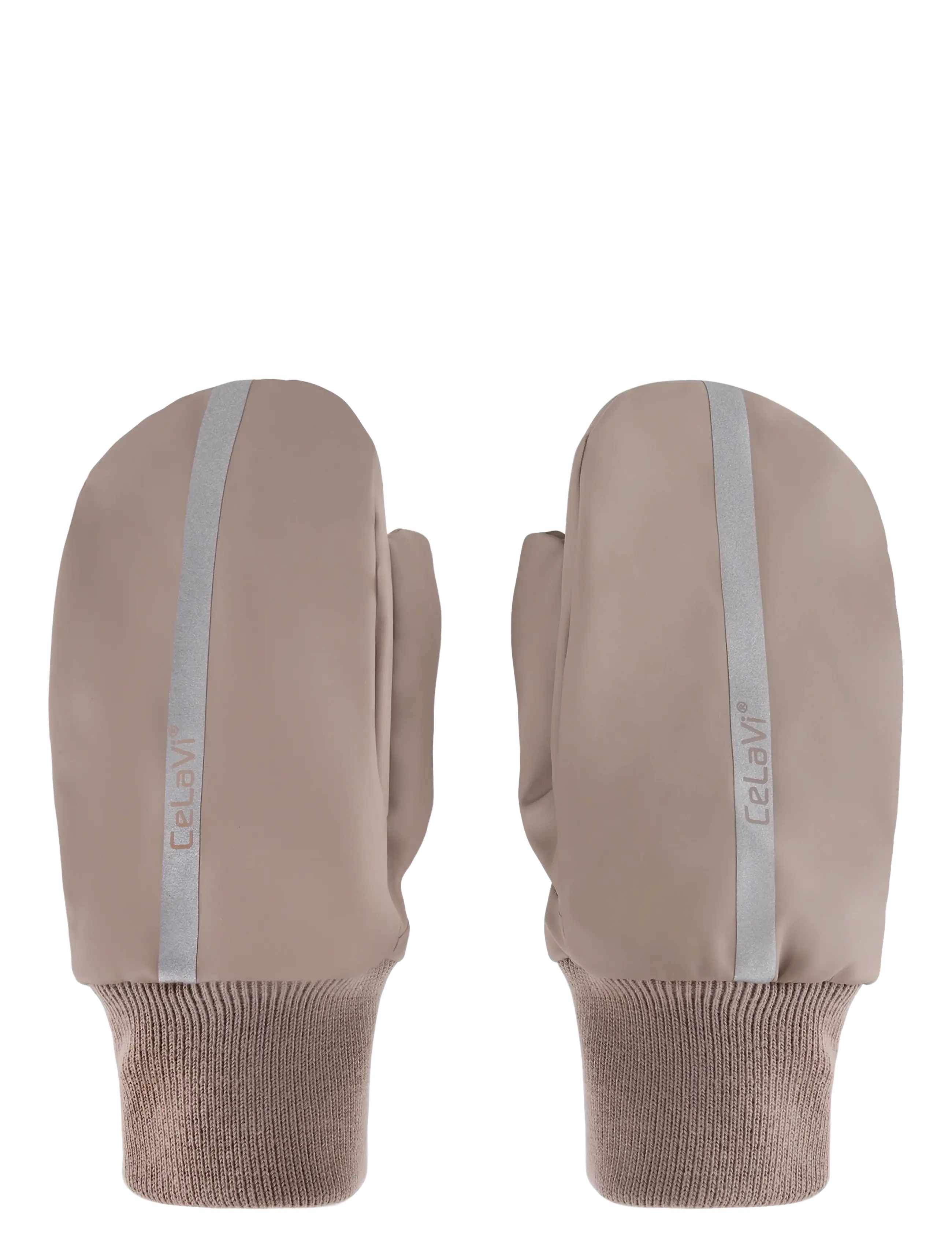 CeLaVi Pu Padded Mittens, 4-6Y, Beige, Handsker Og Vanter > Vanter, Børn