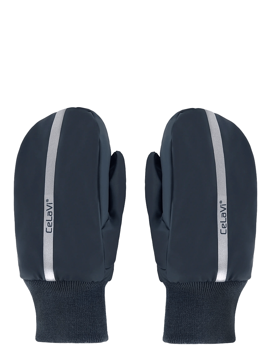 CeLaVi - PU Padded Mittens - kindad - navy - 0