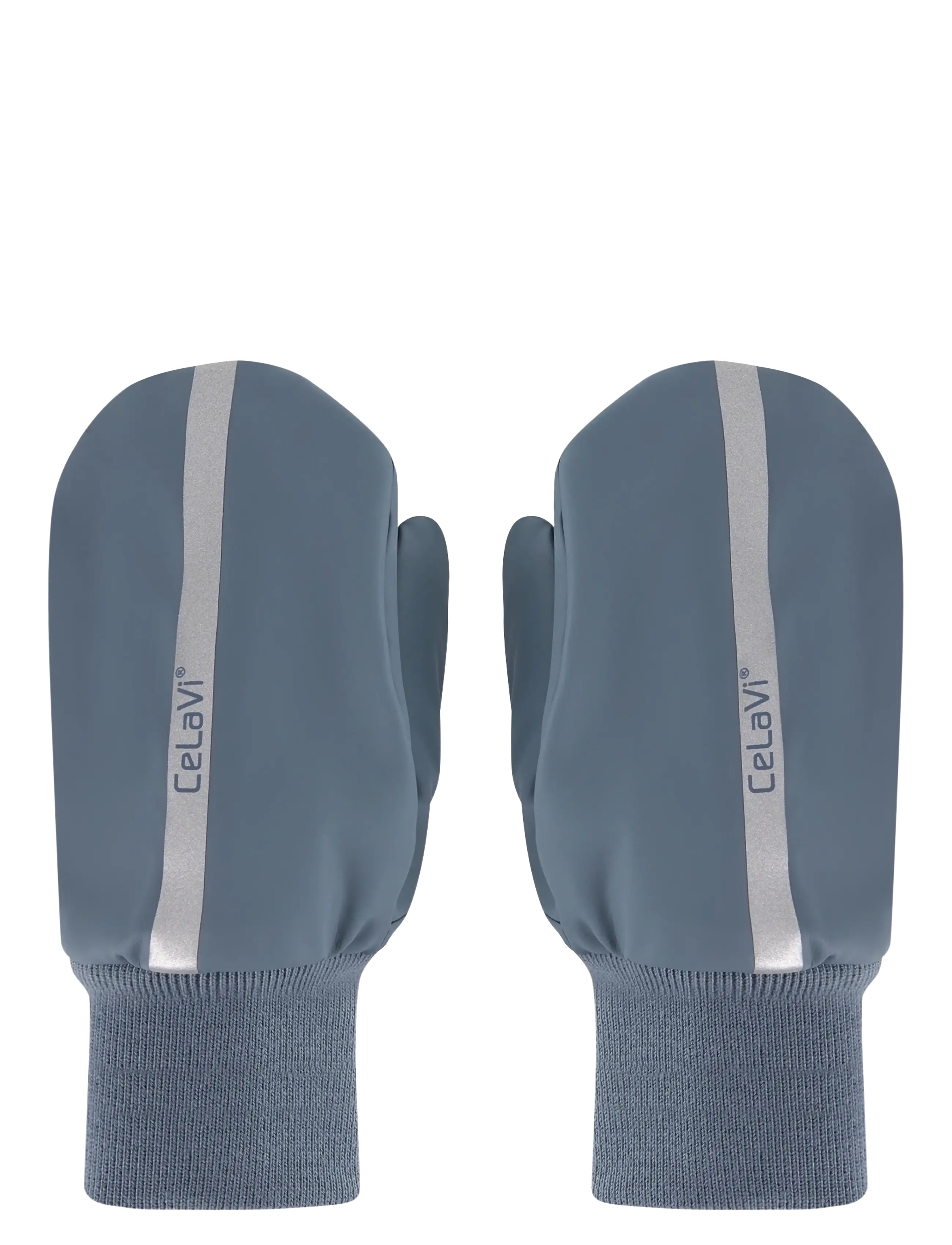 CeLaVi Pu Padded Mittens, 8-10Y, Blue, Handsker Og Vanter > Vanter, Børn