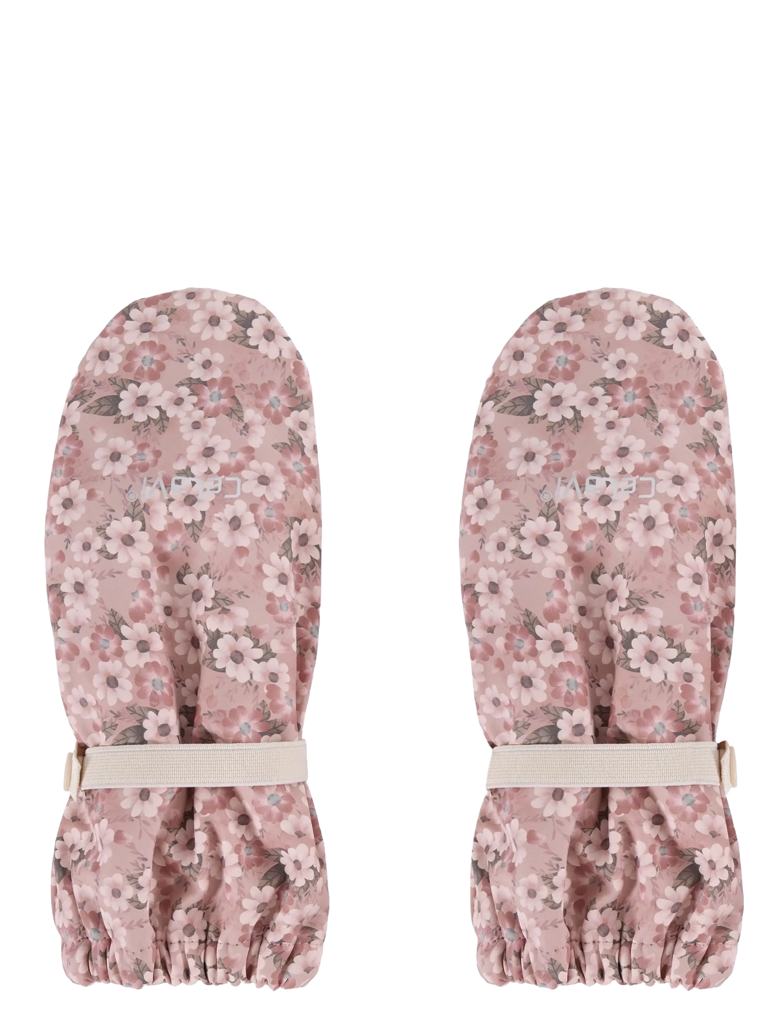 CeLaVi Padded Pu-Mittens W.fleece, 6-8Y, Pink, Handsker Og Vanter > Vanter, Børn