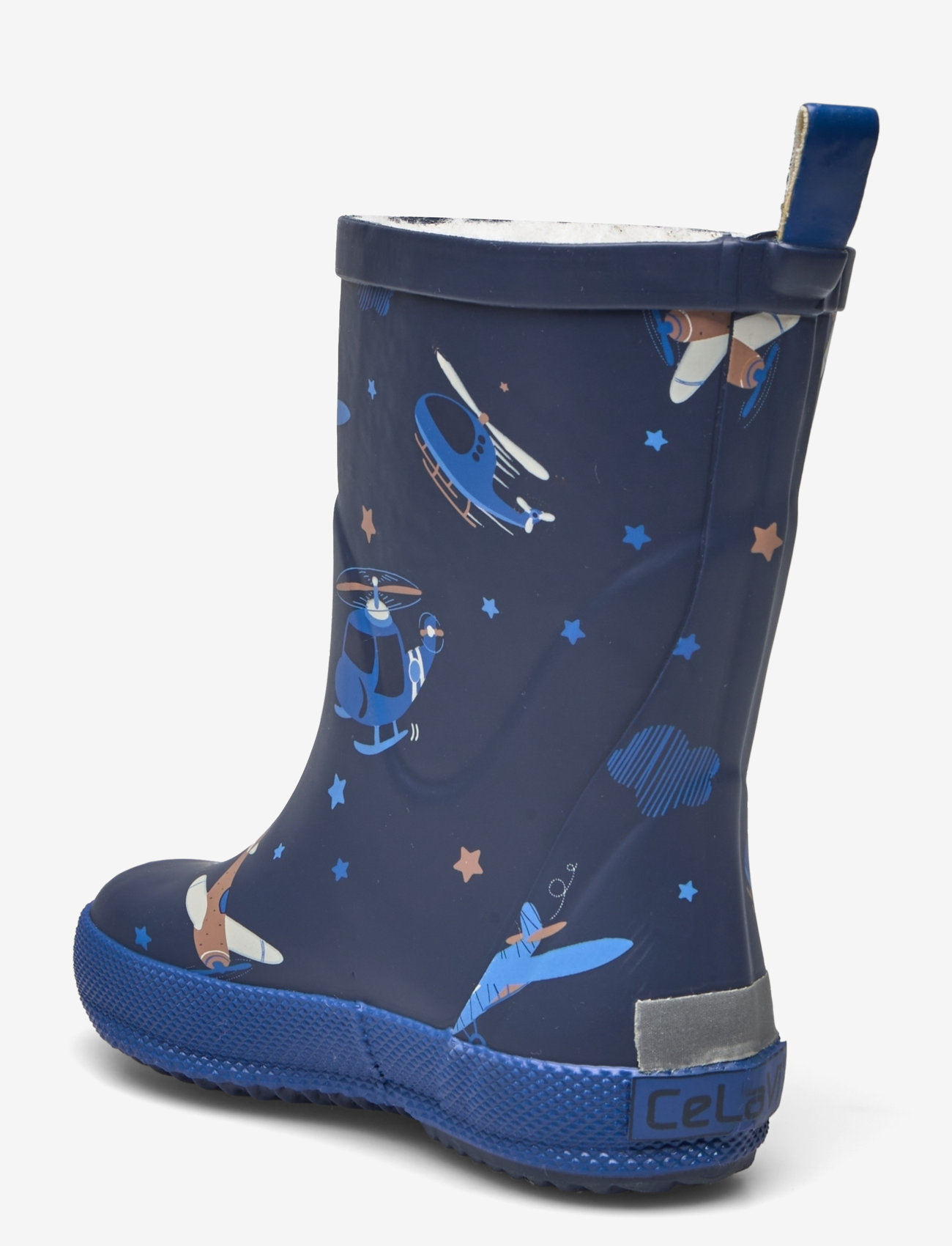 CeLaVi - Wellies AOP w. lining - pageant blue - 2