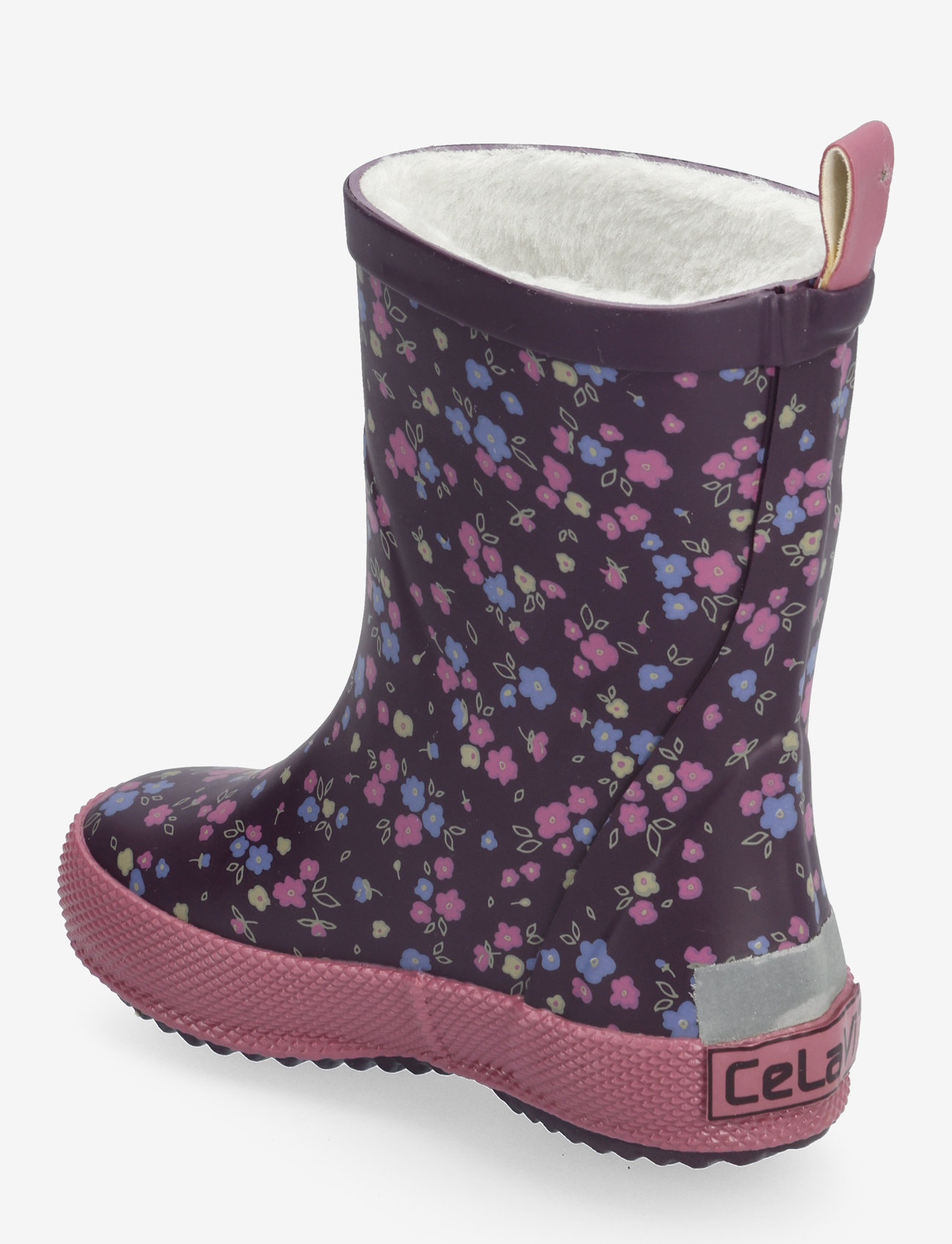 CeLaVi - Wellies AOP w. lining - plum perfect - 2