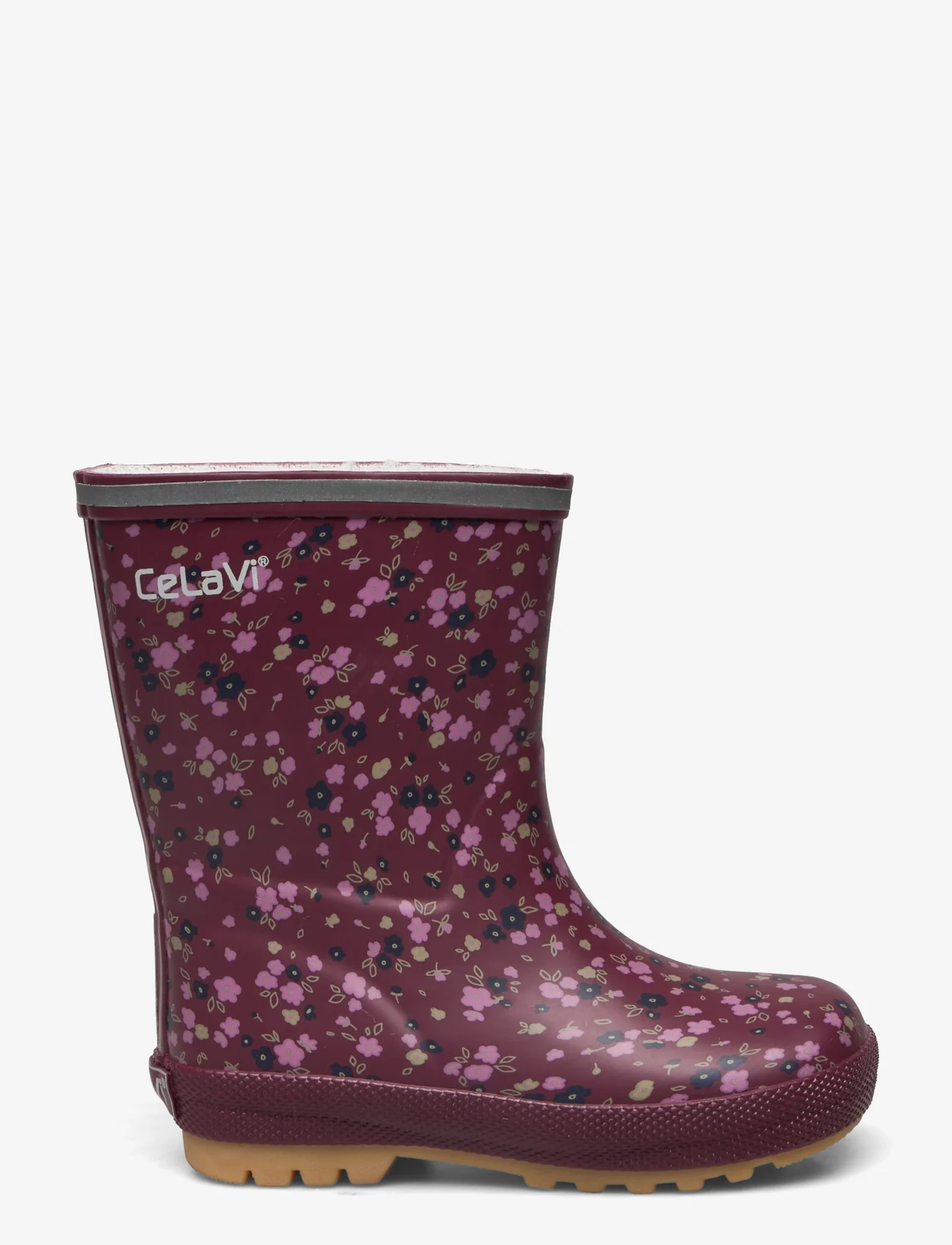 CeLaVi - Thermal Wellies AOP w. lining - lined rubberboots - windsor wine - 1