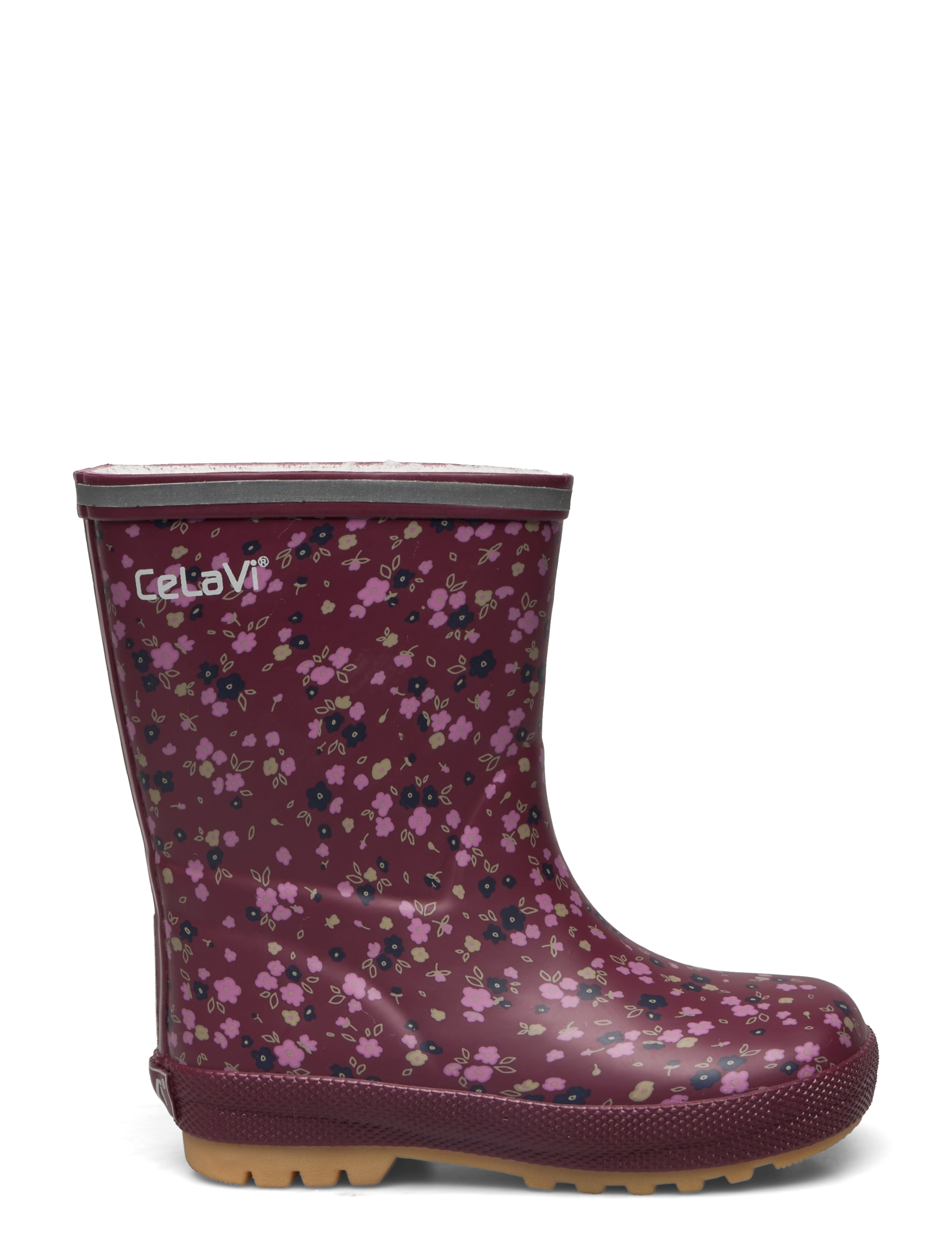 CeLaVi - Thermal Wellies AOP w. lining - windsor wine - 1