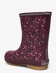 CeLaVi - Thermal Wellies AOP w. lining - lined rubberboots - windsor wine - 2