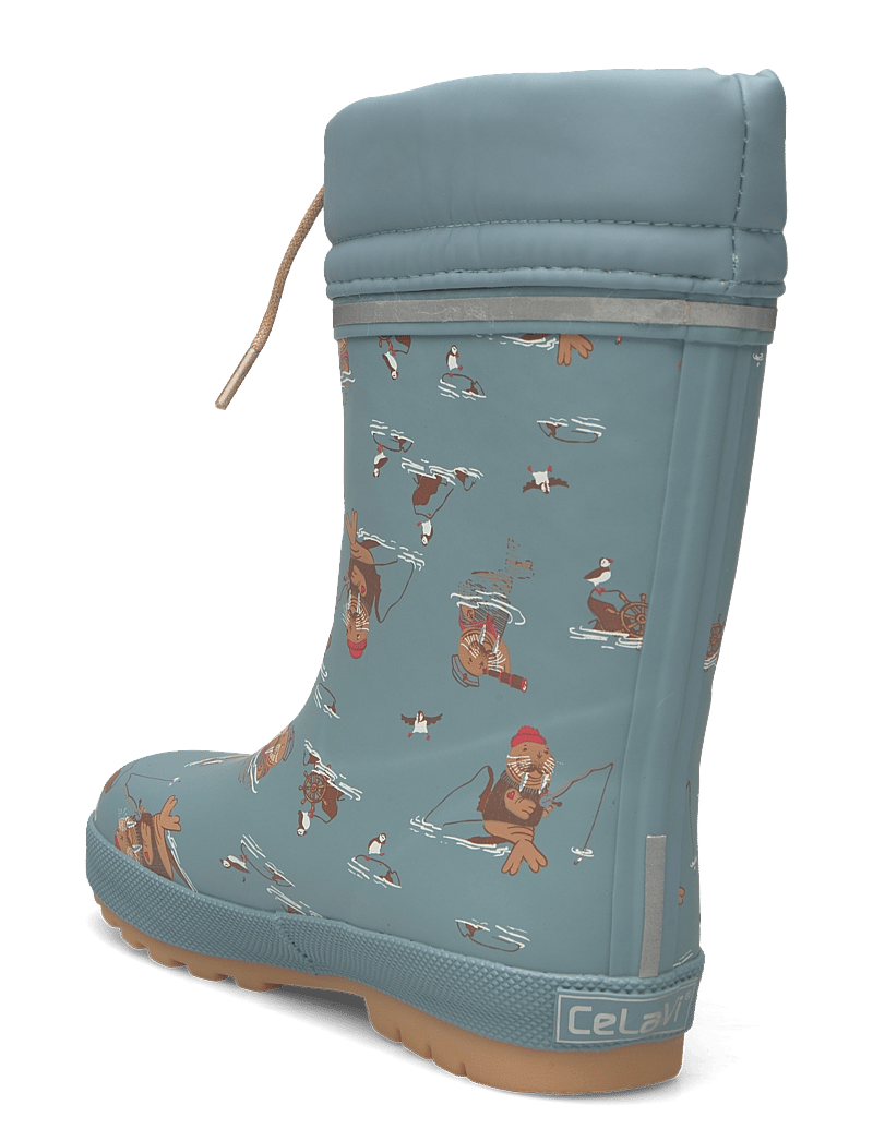 CeLaVi - Thermal Wellies w. wool lining - smoke blue - 2