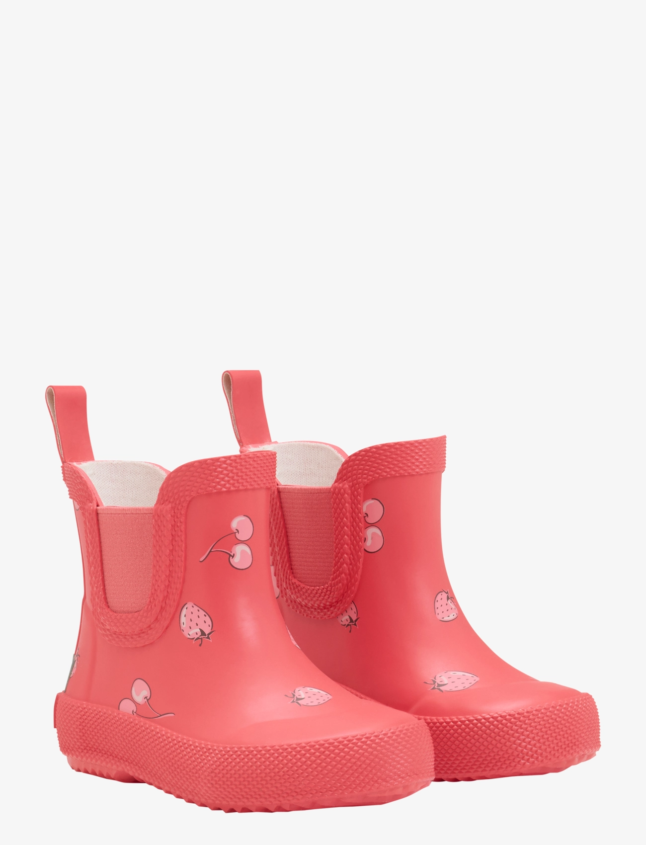 CeLaVi Wellies Short Aop, Korte Gummistøvler, Rød, Str: 24