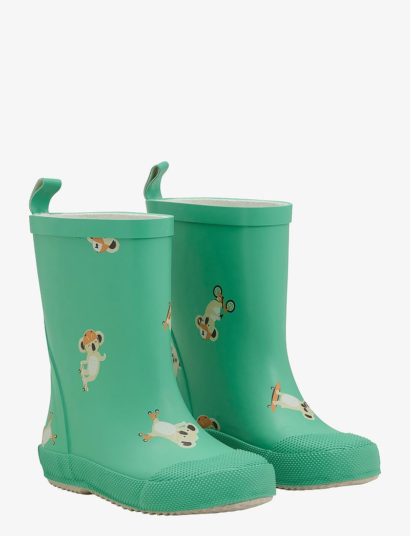 CeLaVi - Wellies w. AOP - voodrita kummikud - green spruce - 0