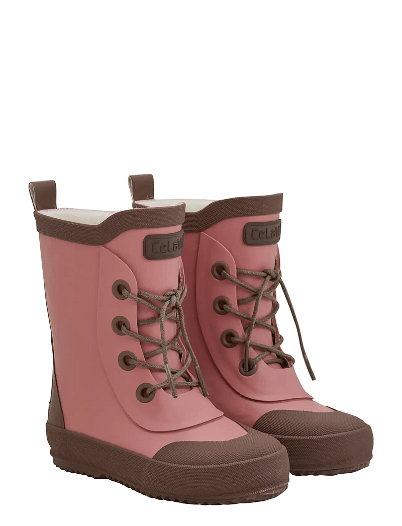 CeLaVi - Thermal Wellies w. wool lining - lined rubberboots - brick dust - 1