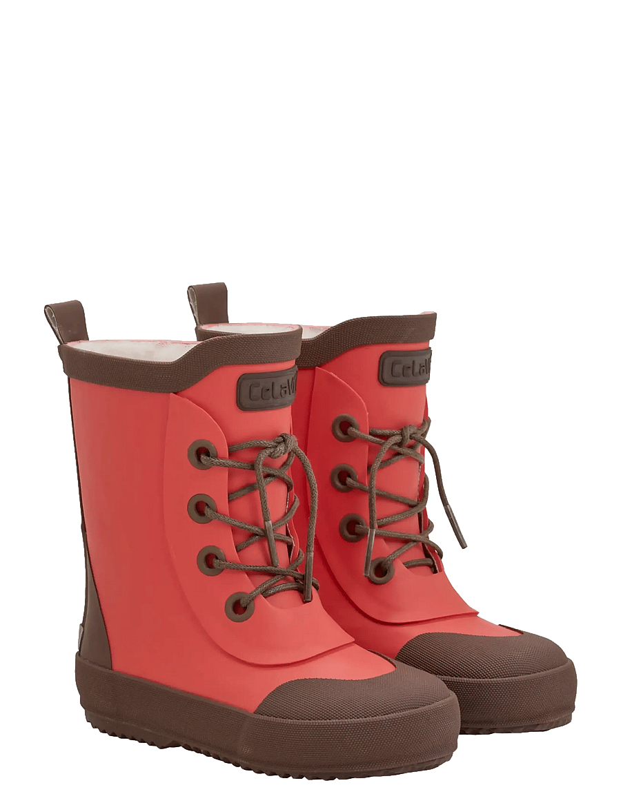 CeLaVi - Thermal Wellies w. wool lining - gumowce ocieplane - summer fig - 0