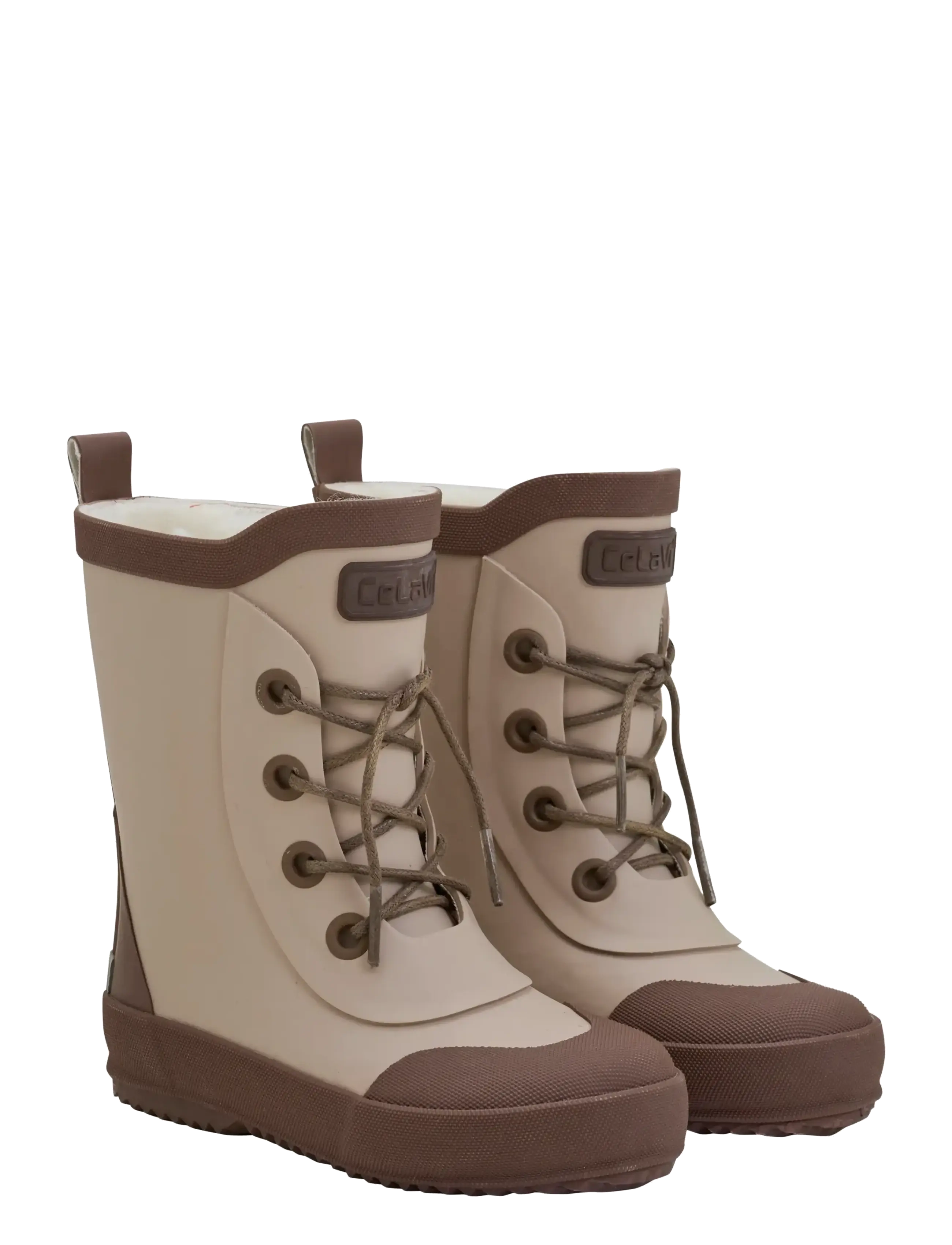 Thermal Wellies w. wool lining - WHITE PEPPER