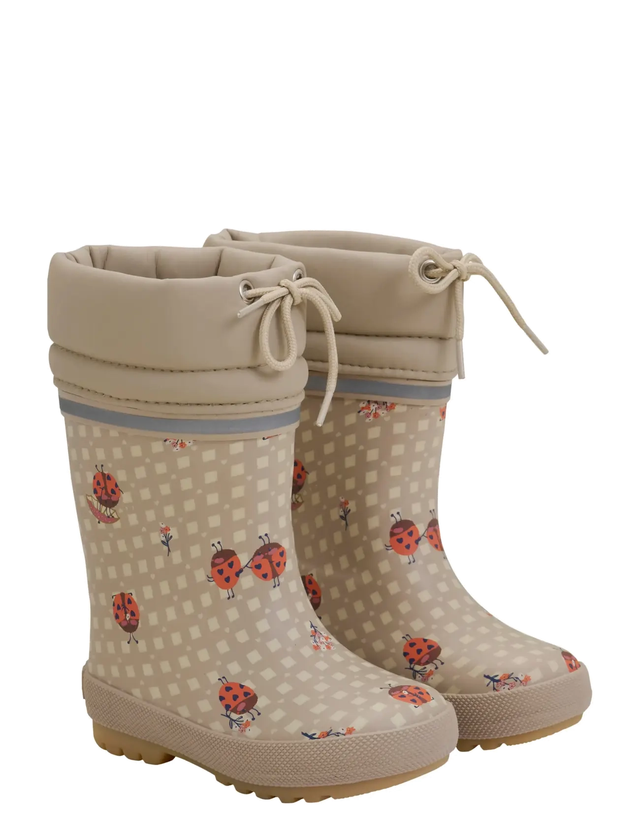 CeLaVi Thermal Wellies w. lining - Gummistøvler - NASTURTIUM / beige