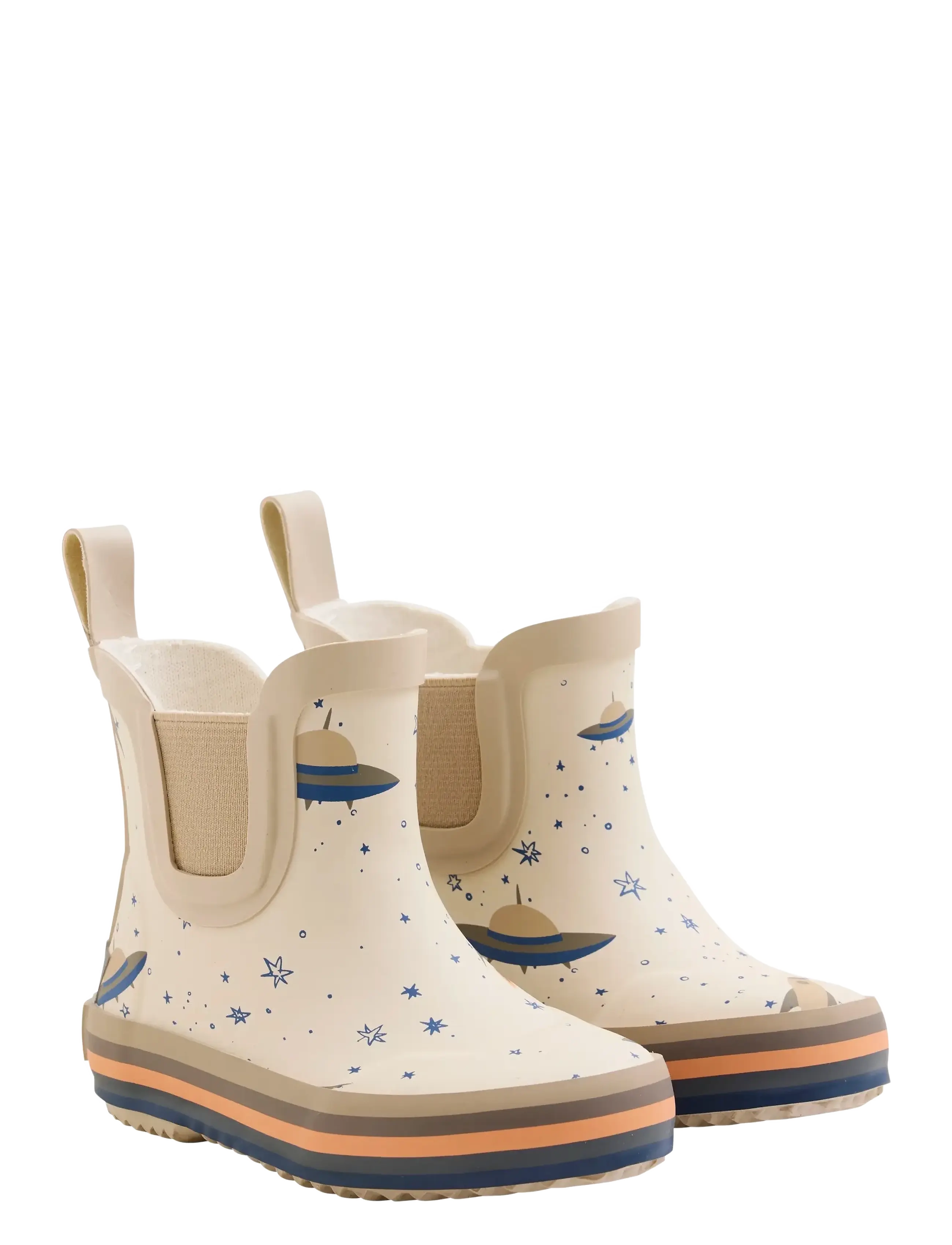 CeLaVi Wellies short - w. Badges - CeLaVi - FLINT STONE / beige