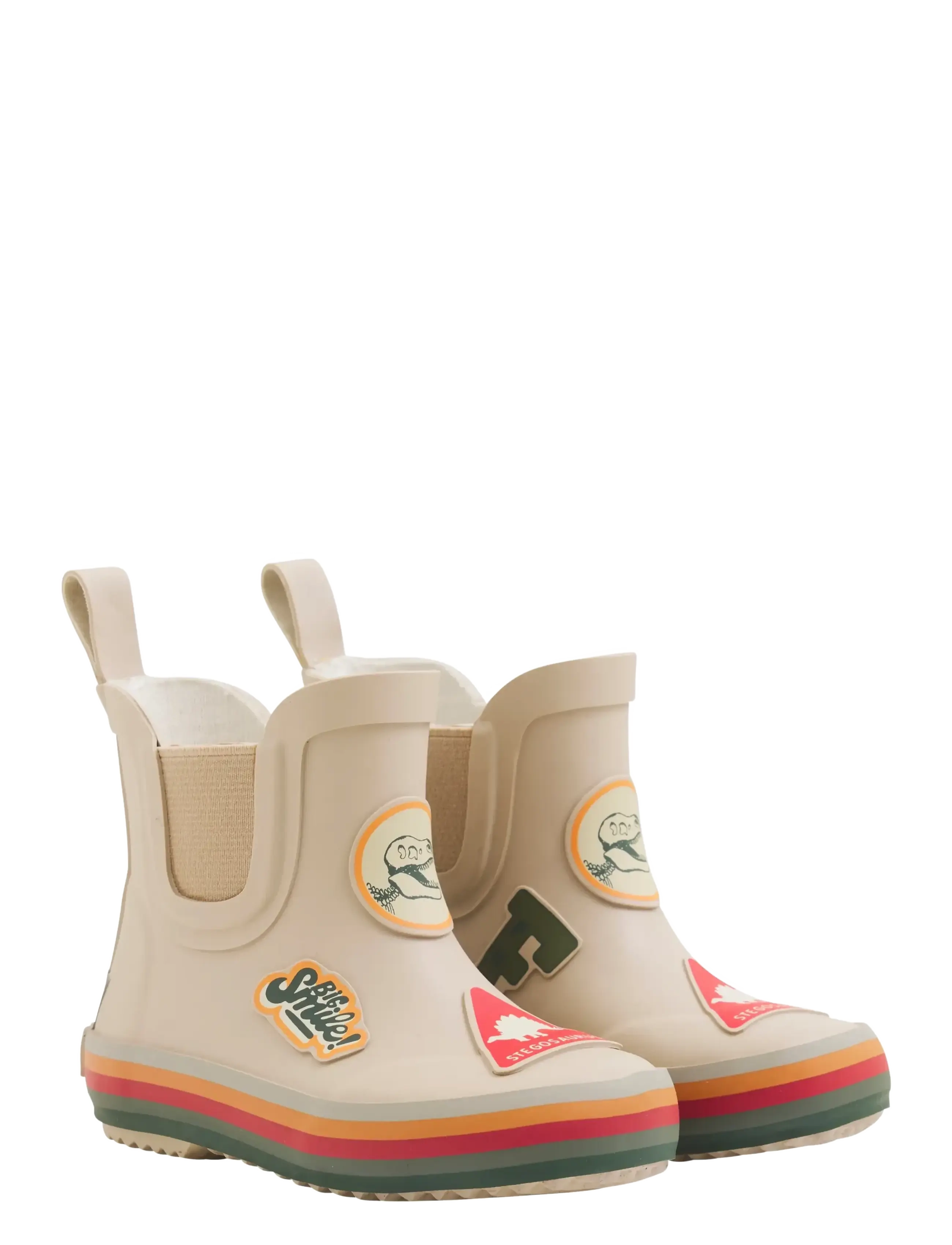 CeLaVi Wellies Short W. Badges, Børn, Korte Gummistøvler, Beige, Str: 25