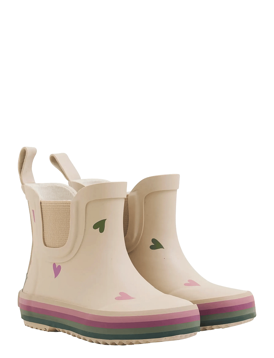 CeLaVi - Wellies short - w. Badges - gummistövlar - white pepper - 0