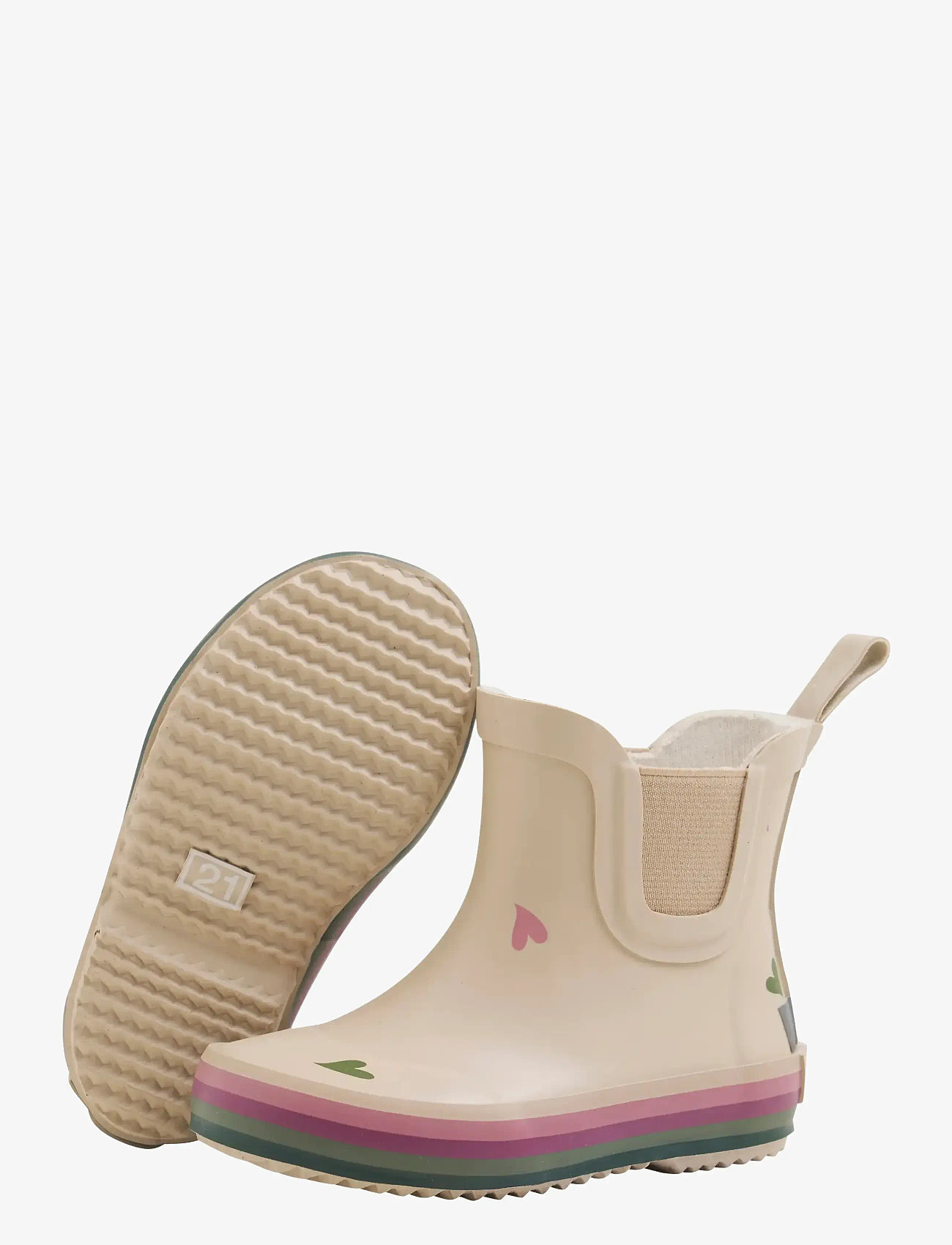 CeLaVi - Wellies short - w. Badges - guminiai batai be pamušalo - white pepper - 2