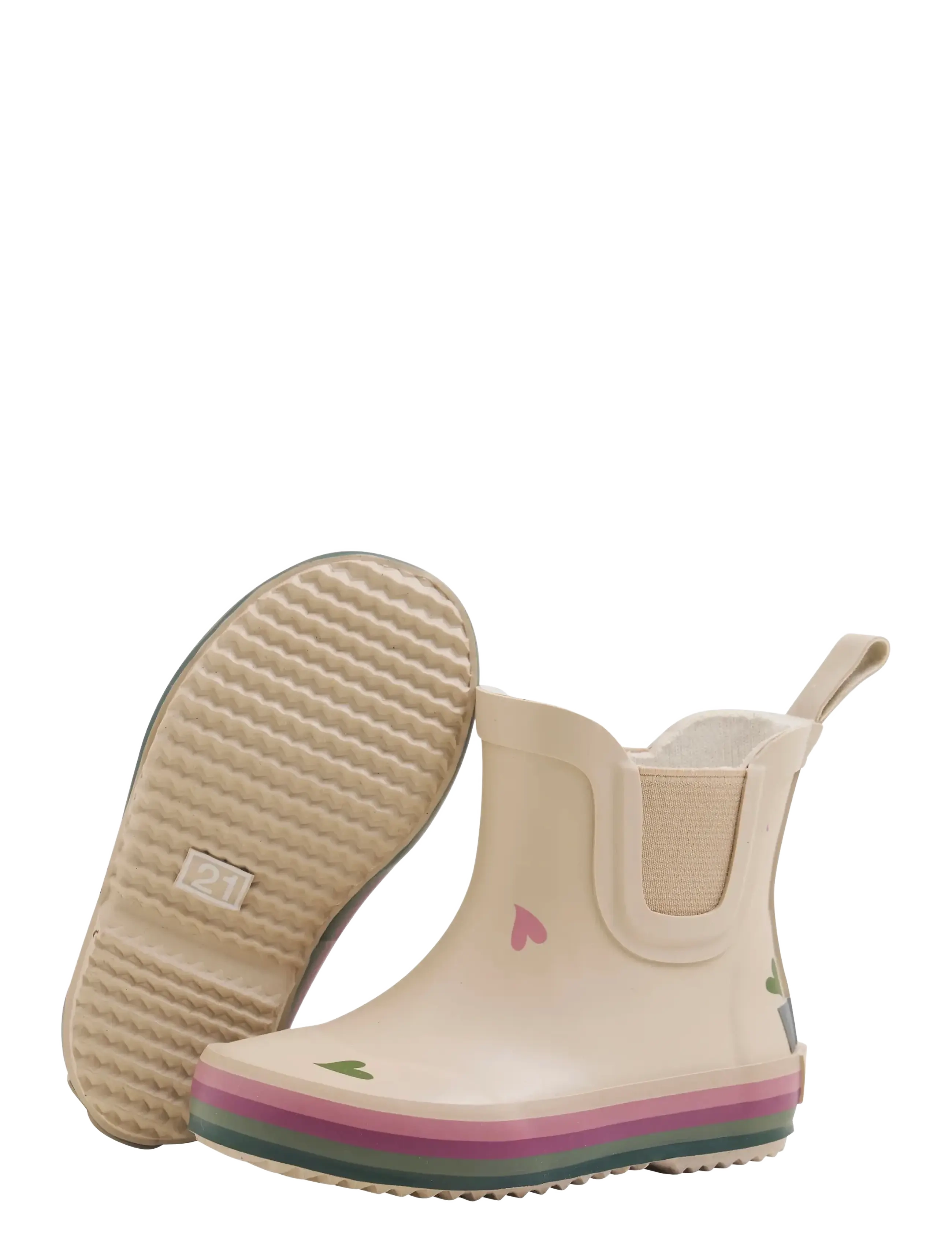 CeLaVi - Wellies short - w. Badges - gummistövlar - white pepper - 2