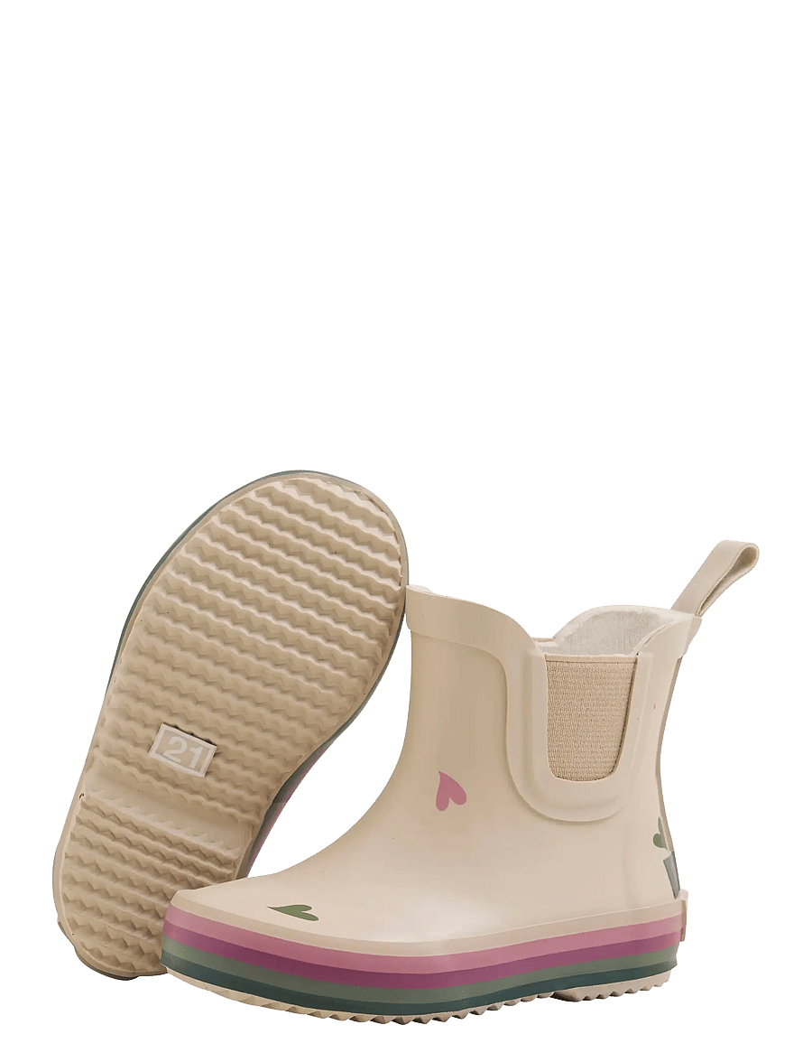 CeLaVi - Wellies short - w. Badges - gummistövlar - white pepper - 2
