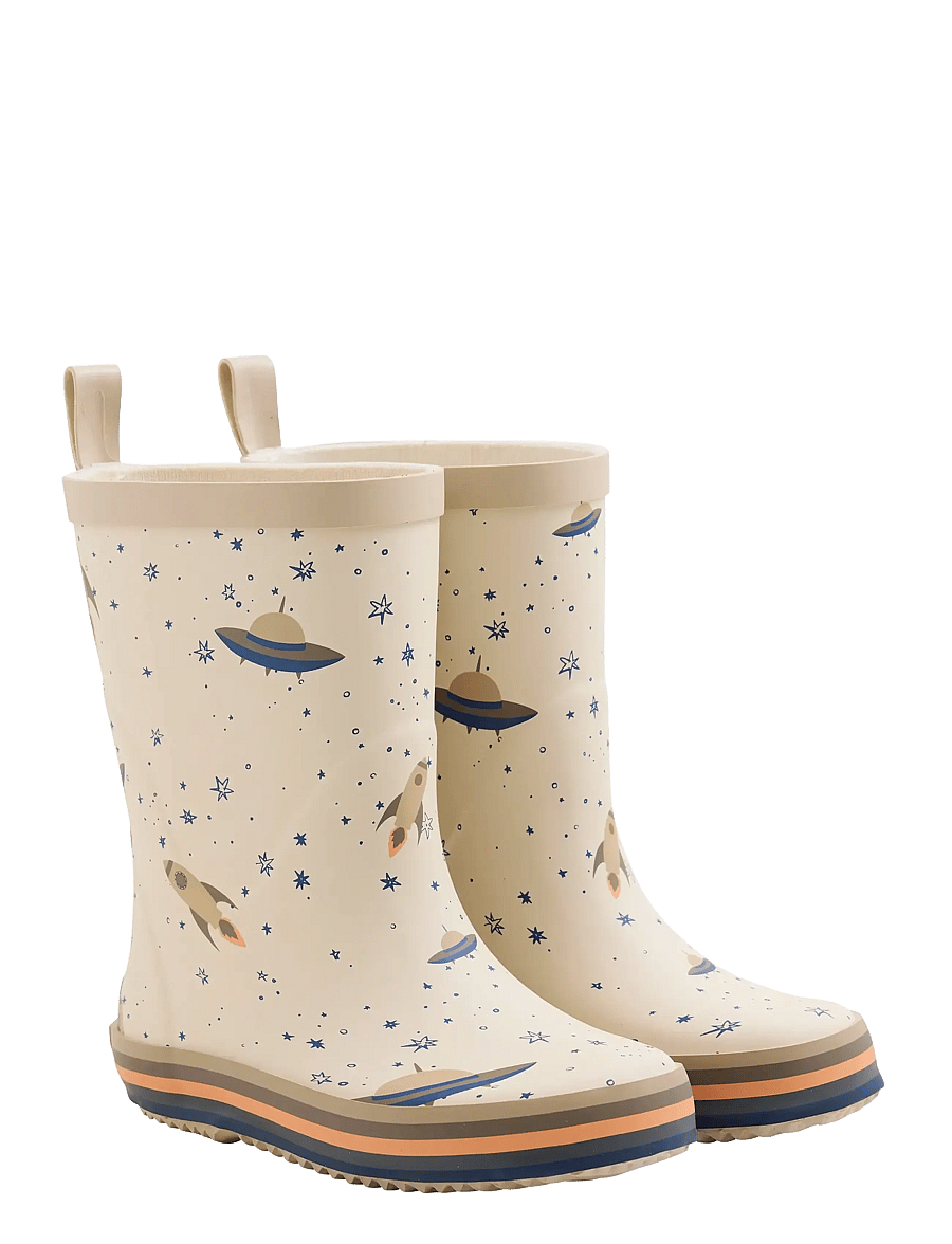 CeLaVi - Wellies w. Badges - ungefütterte gummistiefel - flint stone - 0
