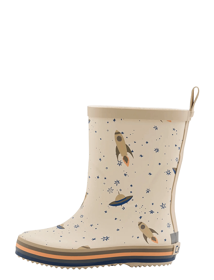 CeLaVi - Wellies w. Badges - ungefütterte gummistiefel - flint stone - 1