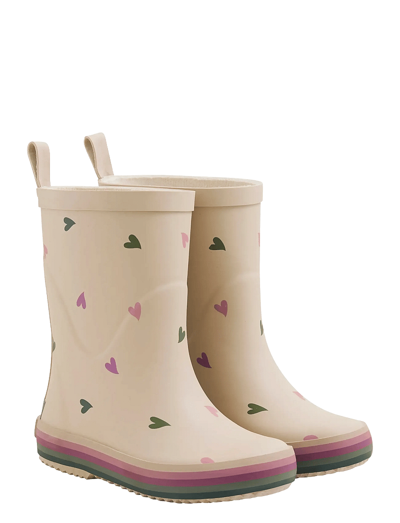 CeLaVi - Wellies w. Badges - gummistøvler uden for - white pepper - 1