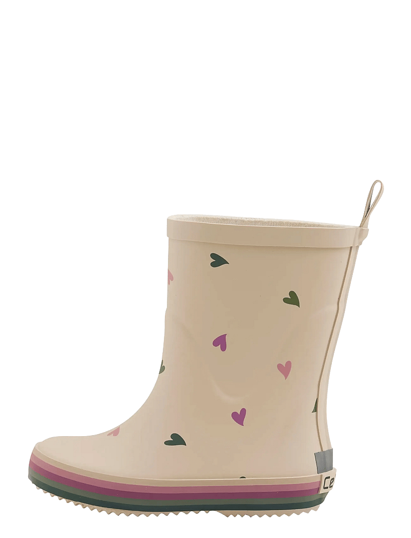 CeLaVi - Wellies w. Badges - gummistøvler uden for - white pepper - 2