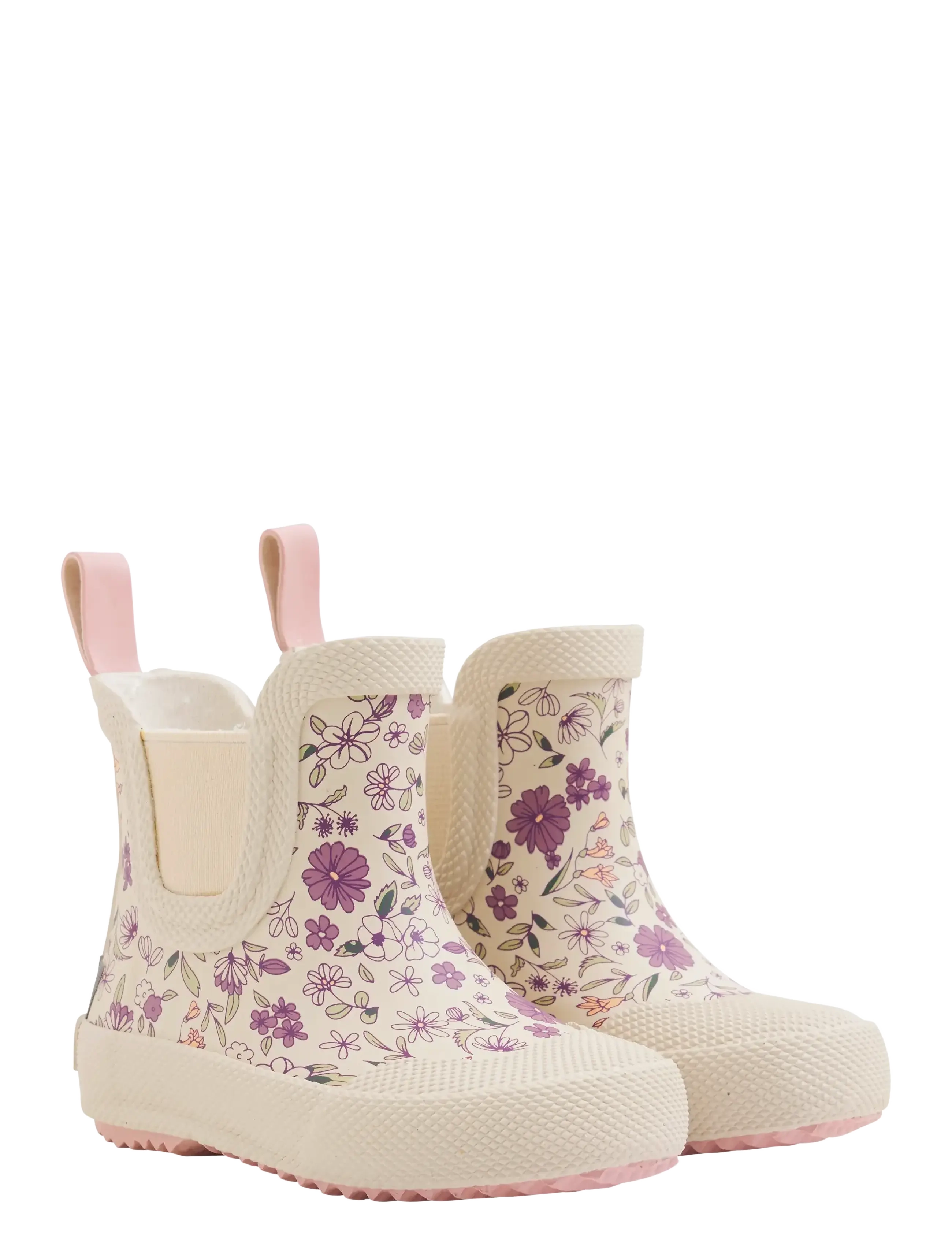 CeLaVi Wellies Short W. Aop, 24, High Rubberboots, Creme - Unlined Kinder