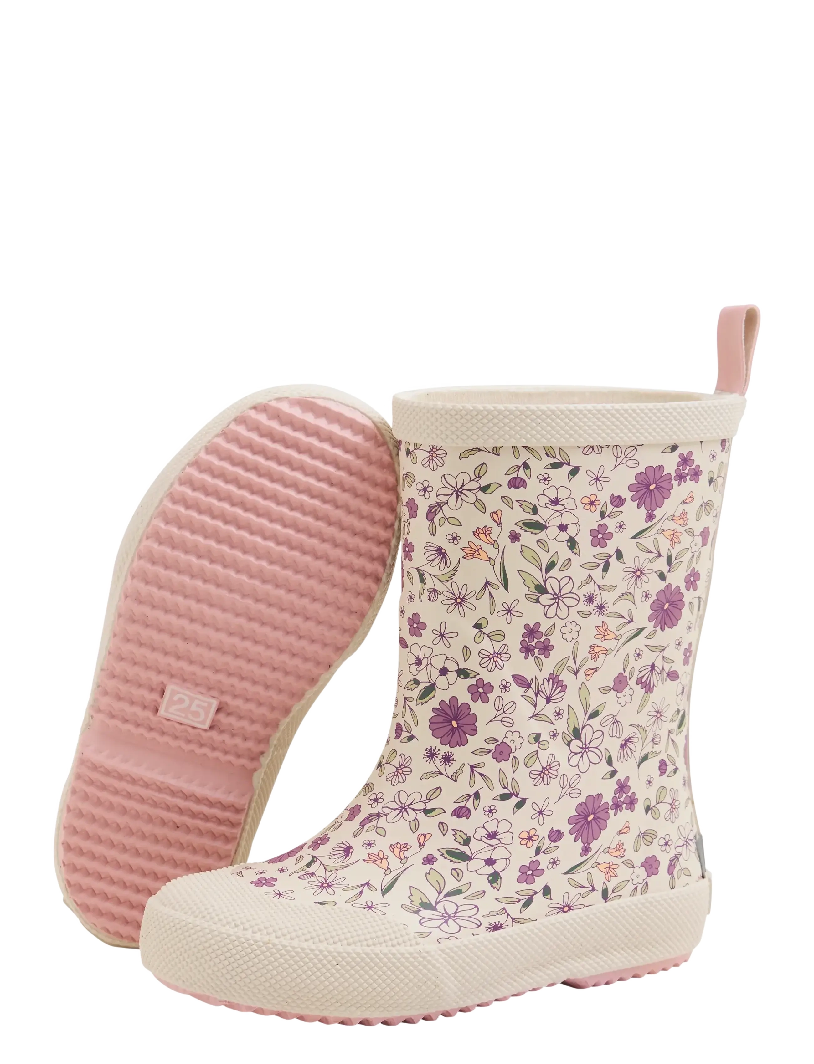 CeLaVi - Wellies - w. AOP - unlined rubberboots - misty rose - 3