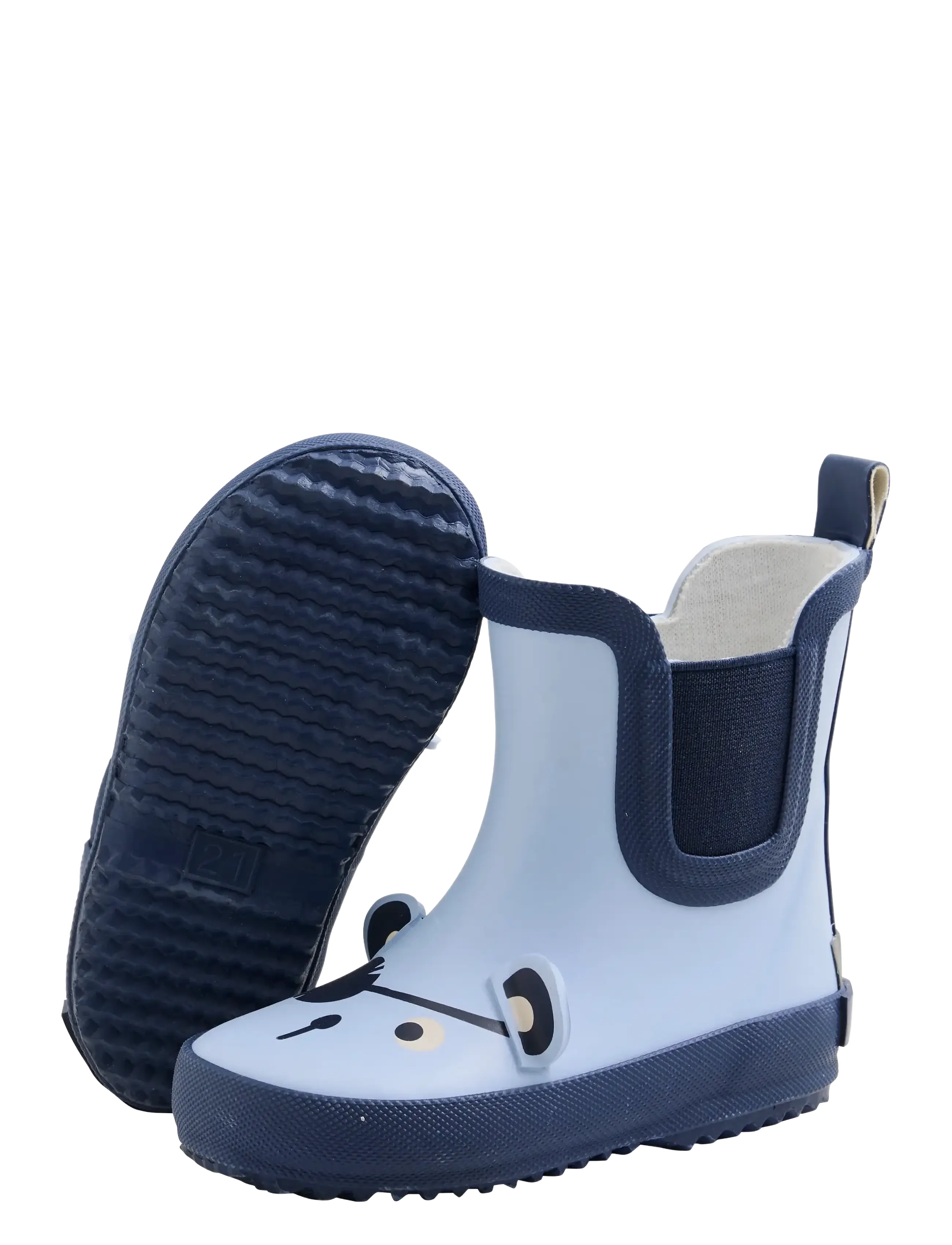 CeLaVi - Wellies short - Pirate Face 3D - gummistøvler uden for - blue fog - 2