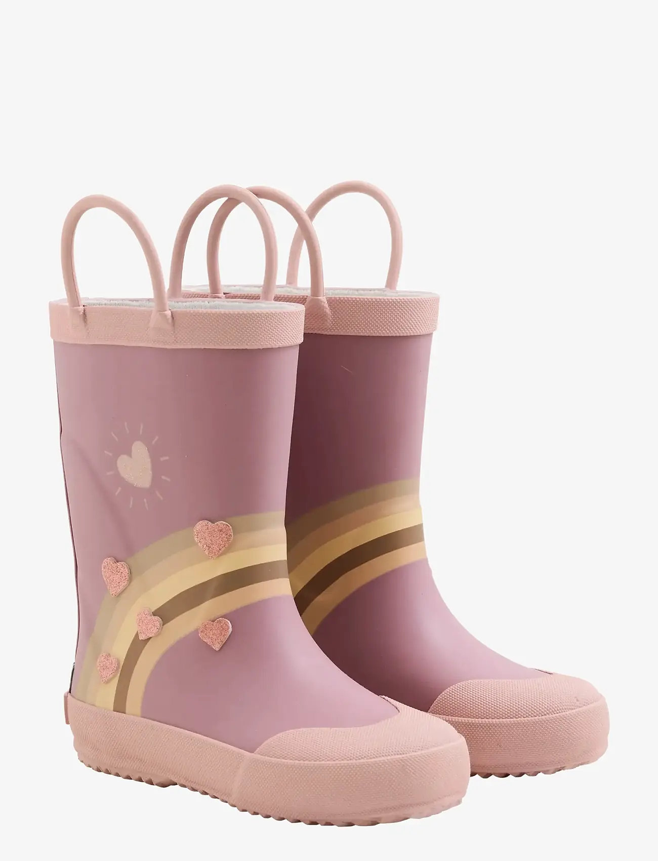 CeLaVi - Wellies Rainbow w. Badges - ungefütterte gummistiefel - nostalgia rose - 1