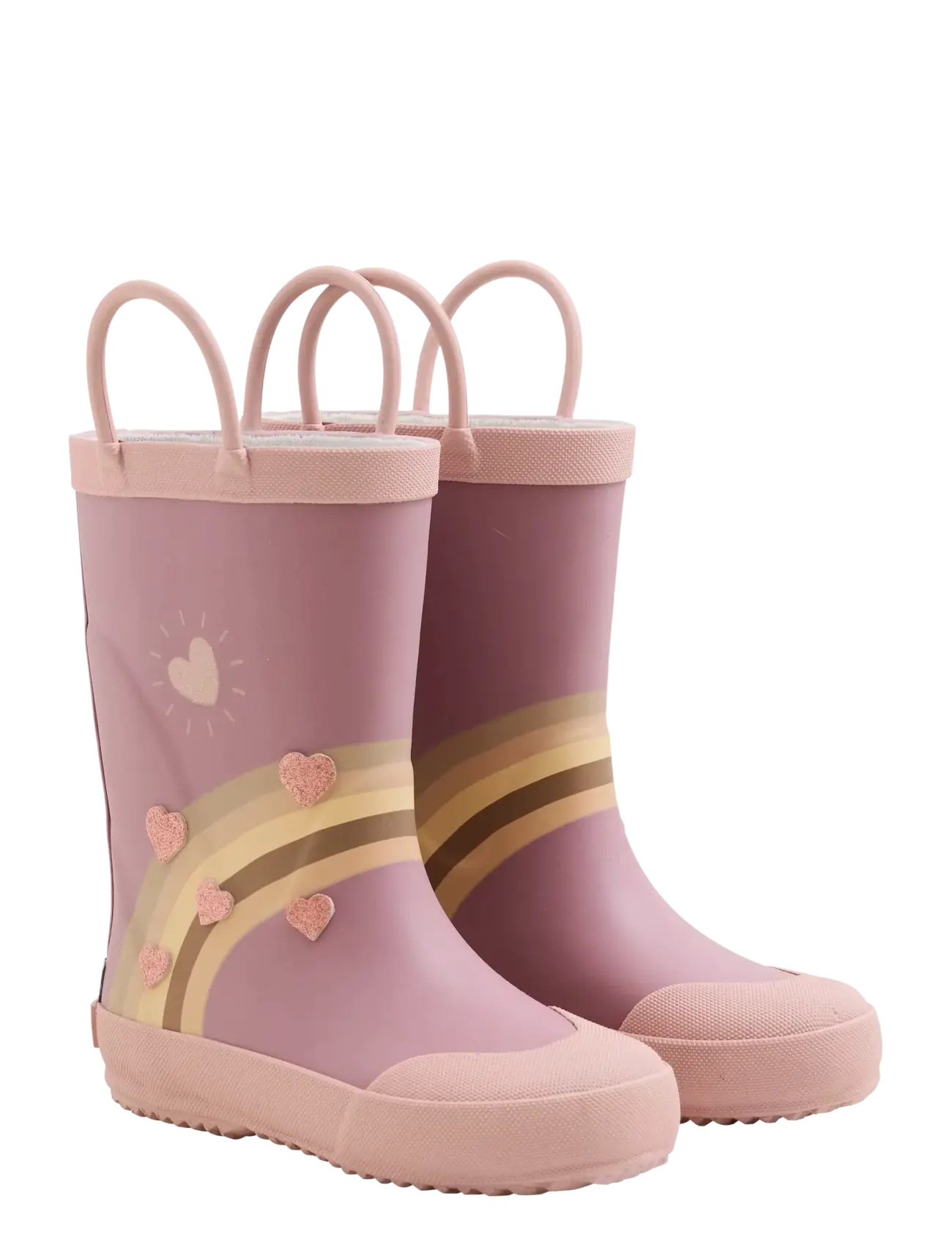 CeLaVi - Wellies Rainbow w. Badges - ungefütterte gummistiefel - nostalgia rose - 1