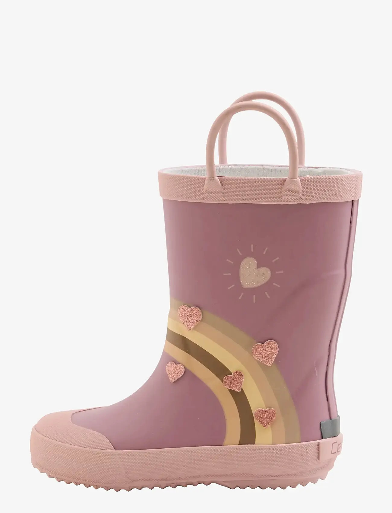 CeLaVi - Wellies Rainbow w. Badges - ungefütterte gummistiefel - nostalgia rose - 2
