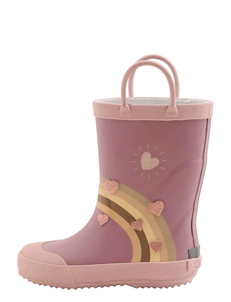 CeLaVi - Wellies Rainbow w. Badges - ungefütterte gummistiefel - nostalgia rose - 2