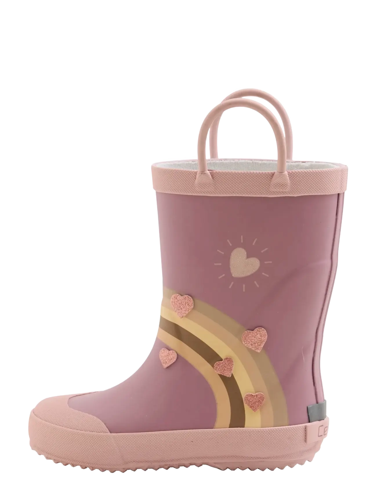 CeLaVi - Wellies Rainbow w. Badges - ungefütterte gummistiefel - nostalgia rose - 2