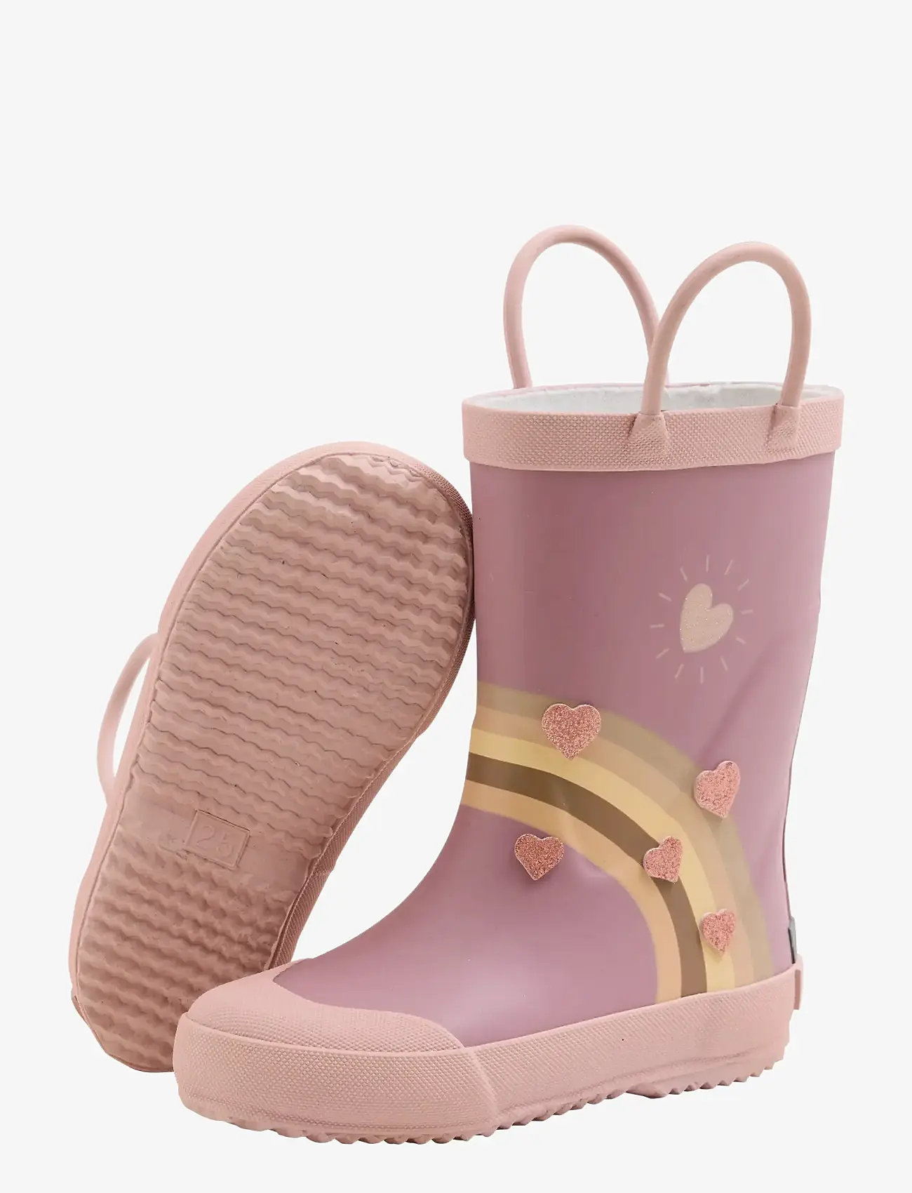 CeLaVi - Wellies Rainbow w. Badges - ungefütterte gummistiefel - nostalgia rose - 3