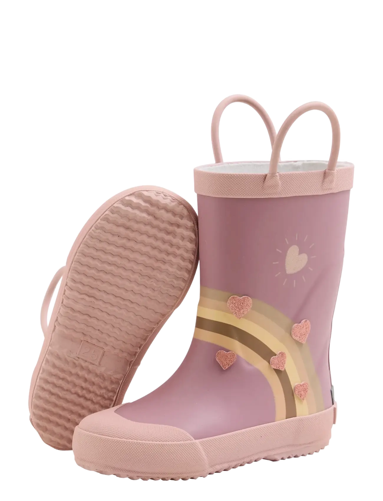 CeLaVi - Wellies Rainbow w. Badges - ungefütterte gummistiefel - nostalgia rose - 3