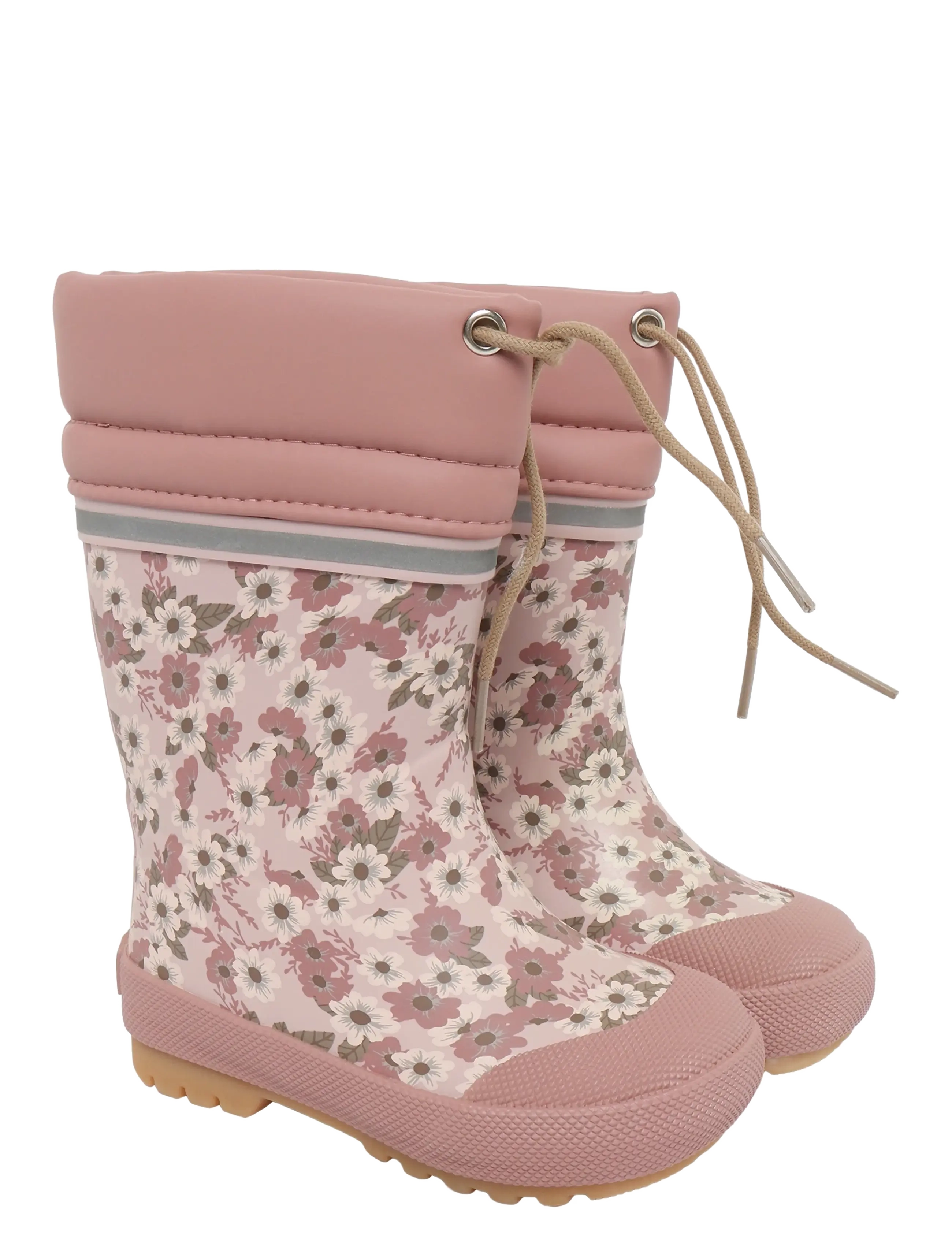 CeLaVi Thermal Wellies w. lining - Höga gummistövlar - BURLWOOD / pink/rose