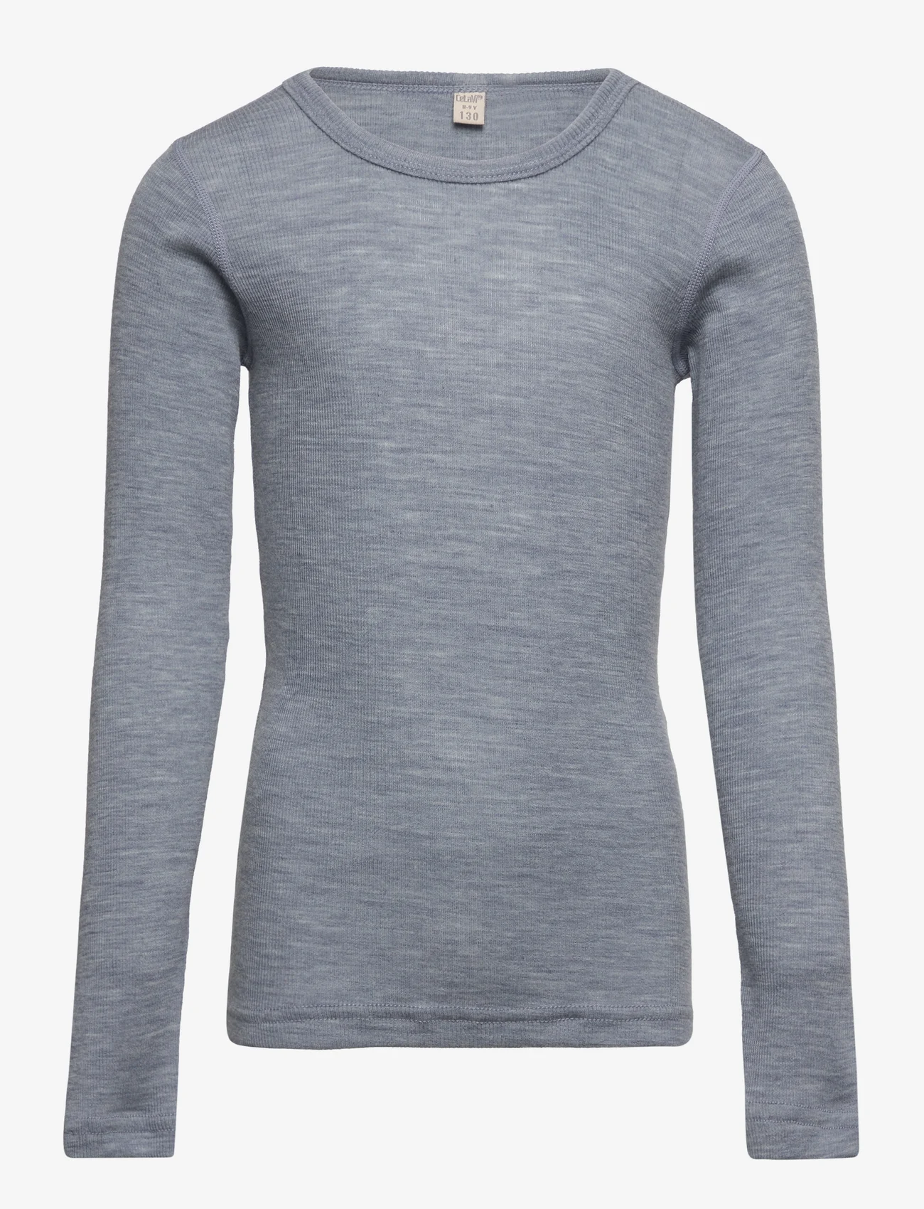 CeLaVi - Blouse LS - SOLID - marškinėliai ilgomis rankovėmis - flint stone - 0