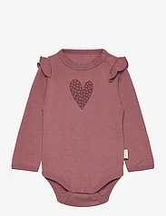 CeLaVi - Body LS, Solid w. Print - langermede bodyer - withered rose - 0