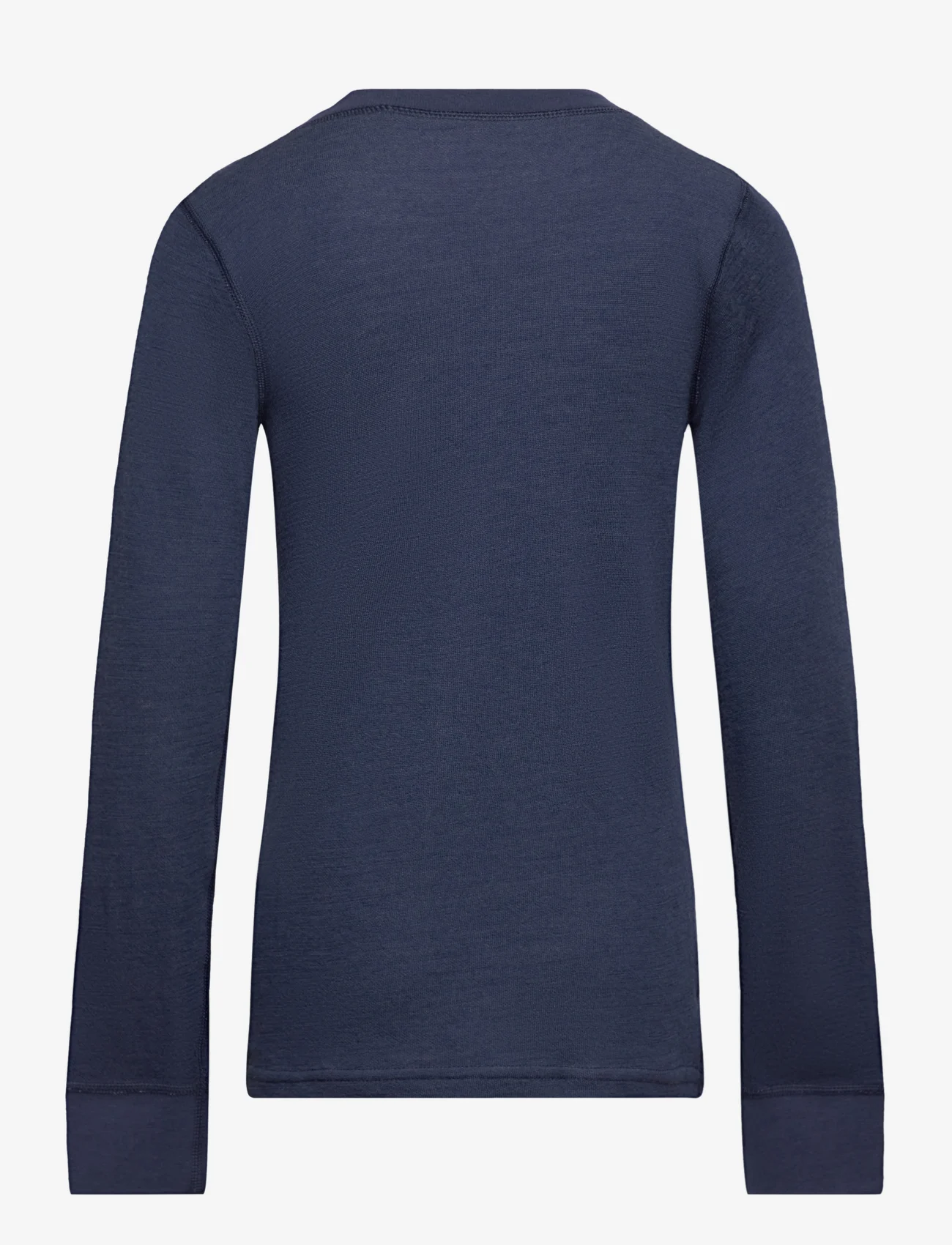 CeLaVi - Blouse LS, w. print - langærmede t-shirts - dark blue - 1