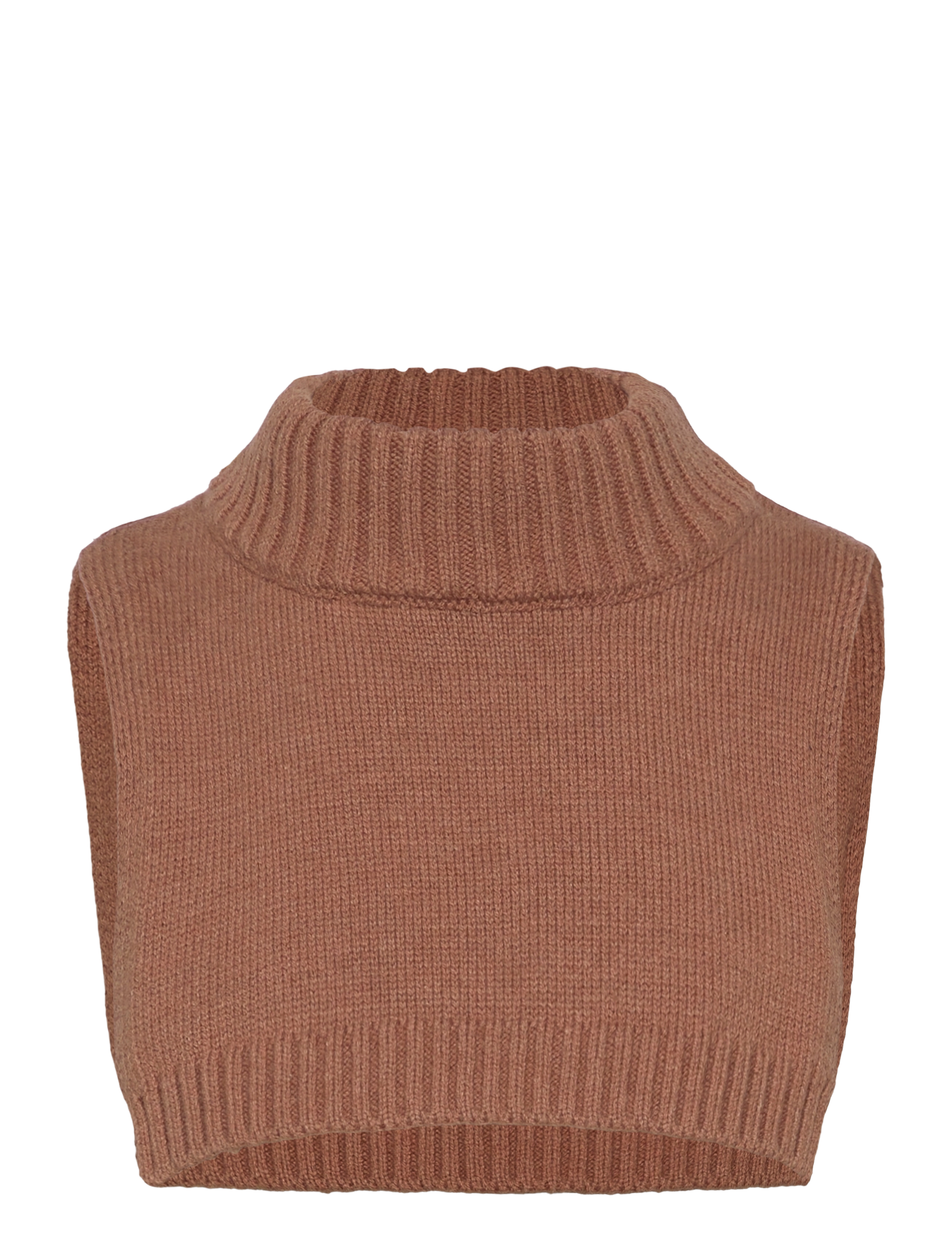 Neck Warmer - Knitted - TAWNY BROWN MELANGE