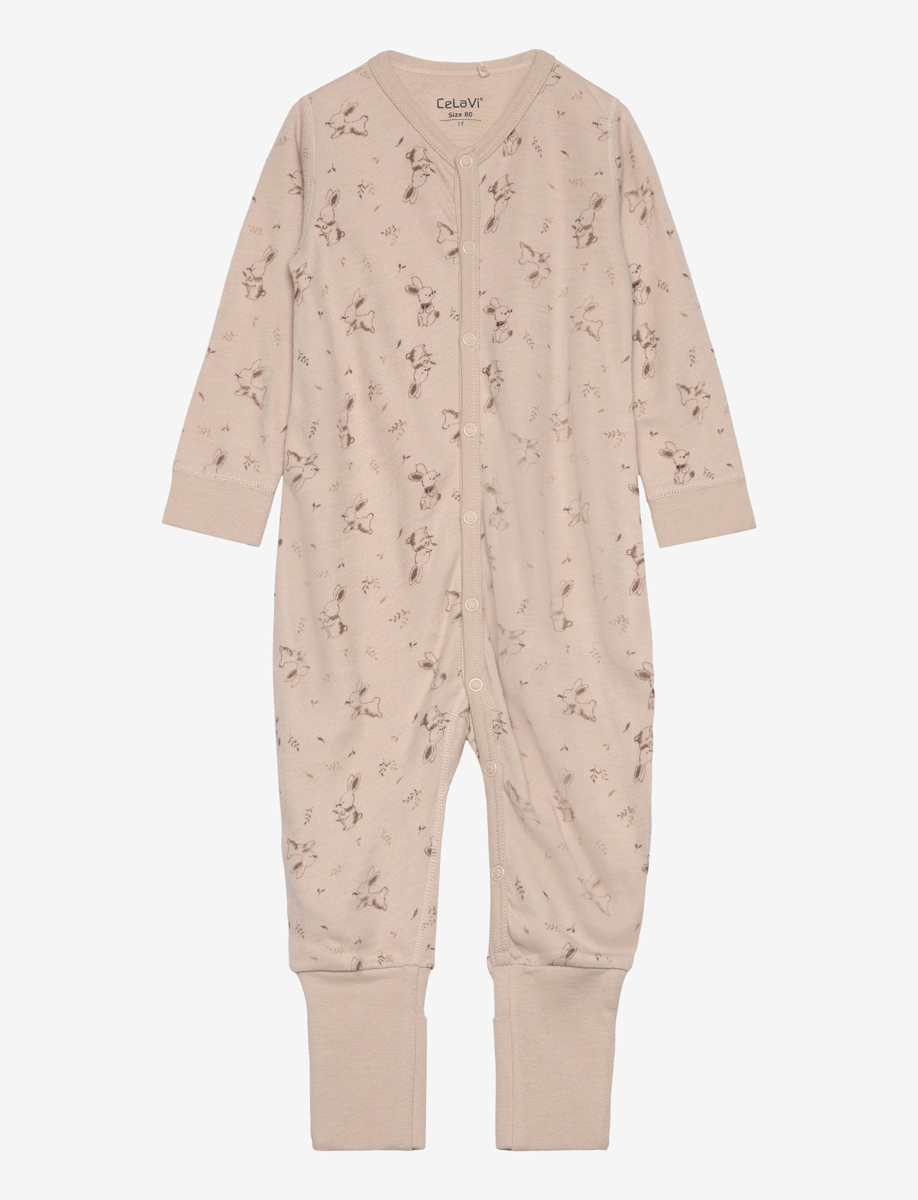 CeLaVi - Jumpsuit LS - AOP - woodsmoke - 0