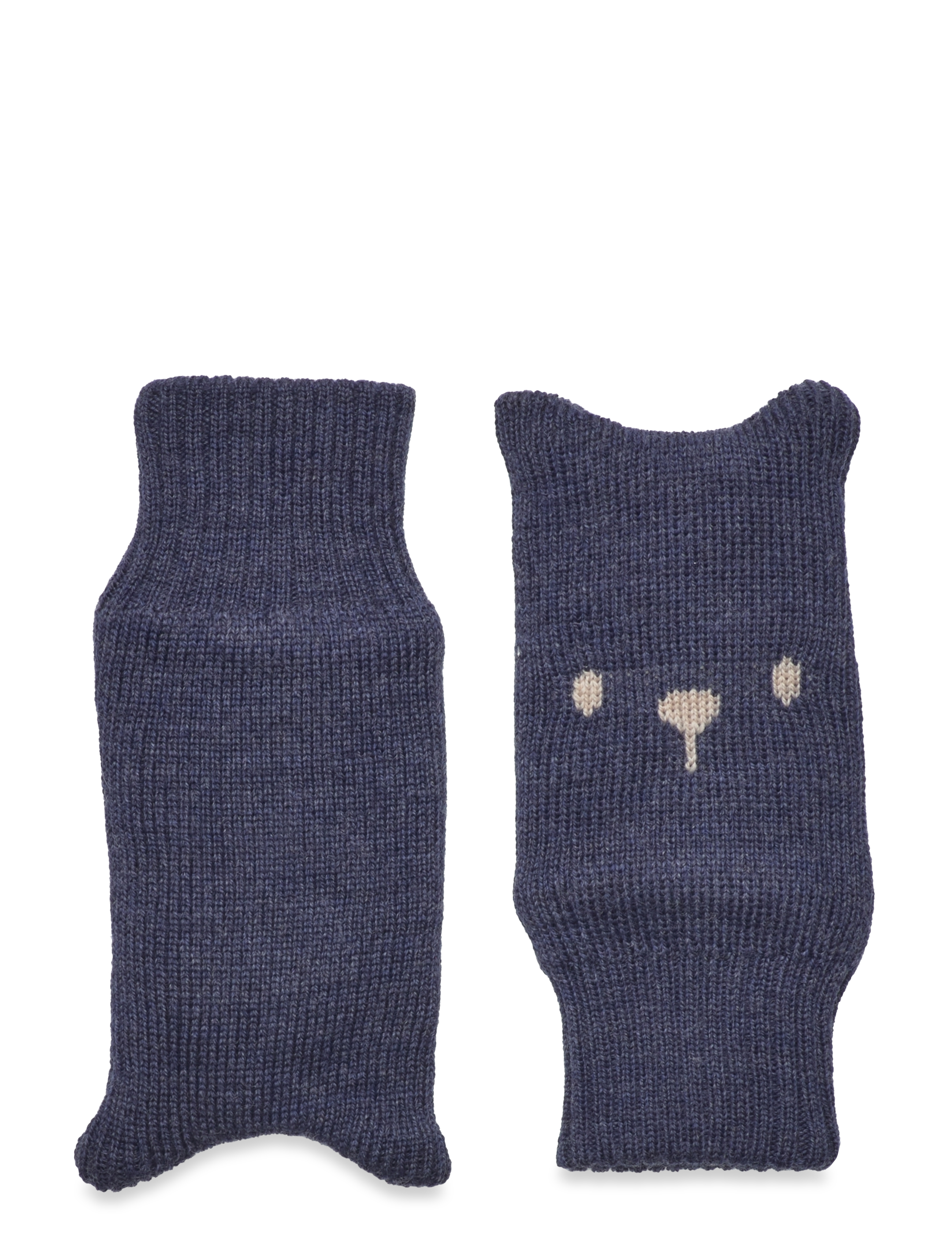 CeLaVi Mittens Knitted, 0-3M, Gloves & Mittens, Marineblau - Kinder