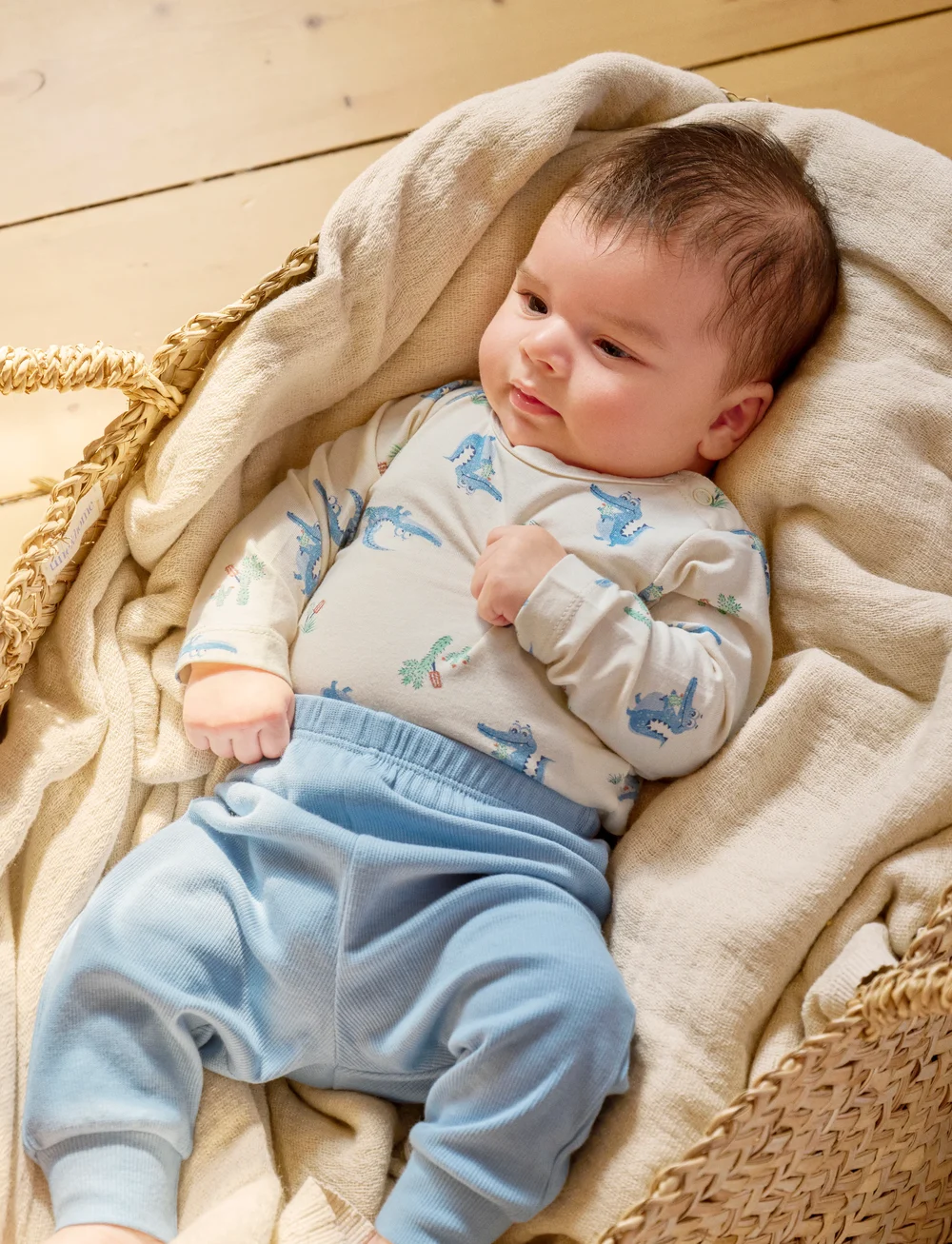 CeLaVi - Body LS - AOP - bodies à manches longues - dusty blue - 0