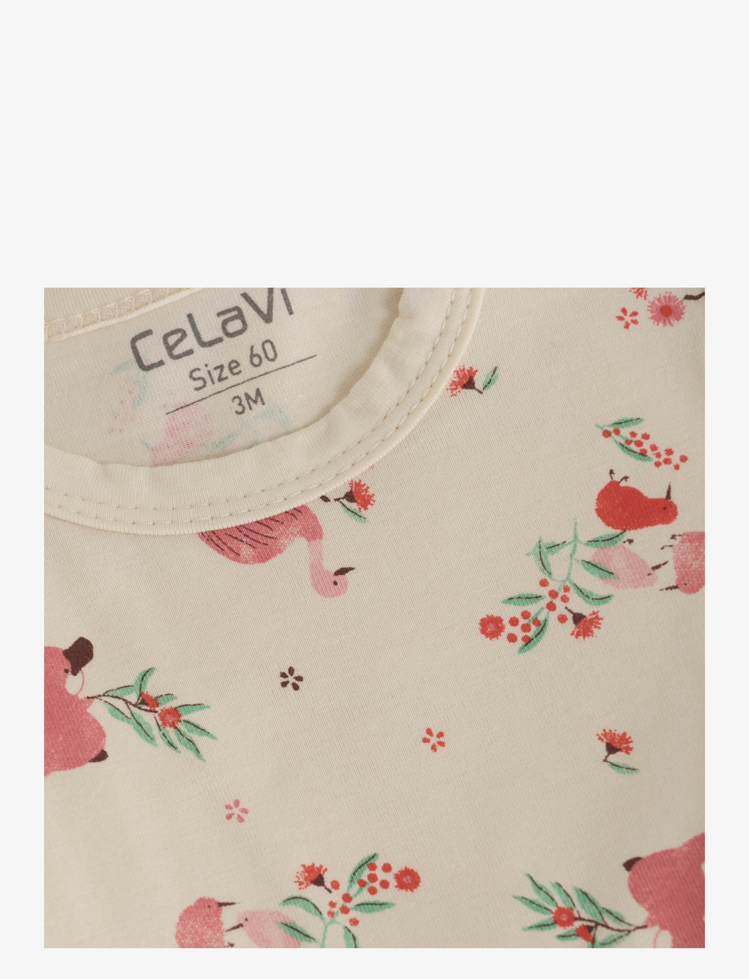 CeLaVi - Body LS - AOP - laveste priser - powder pink - 2