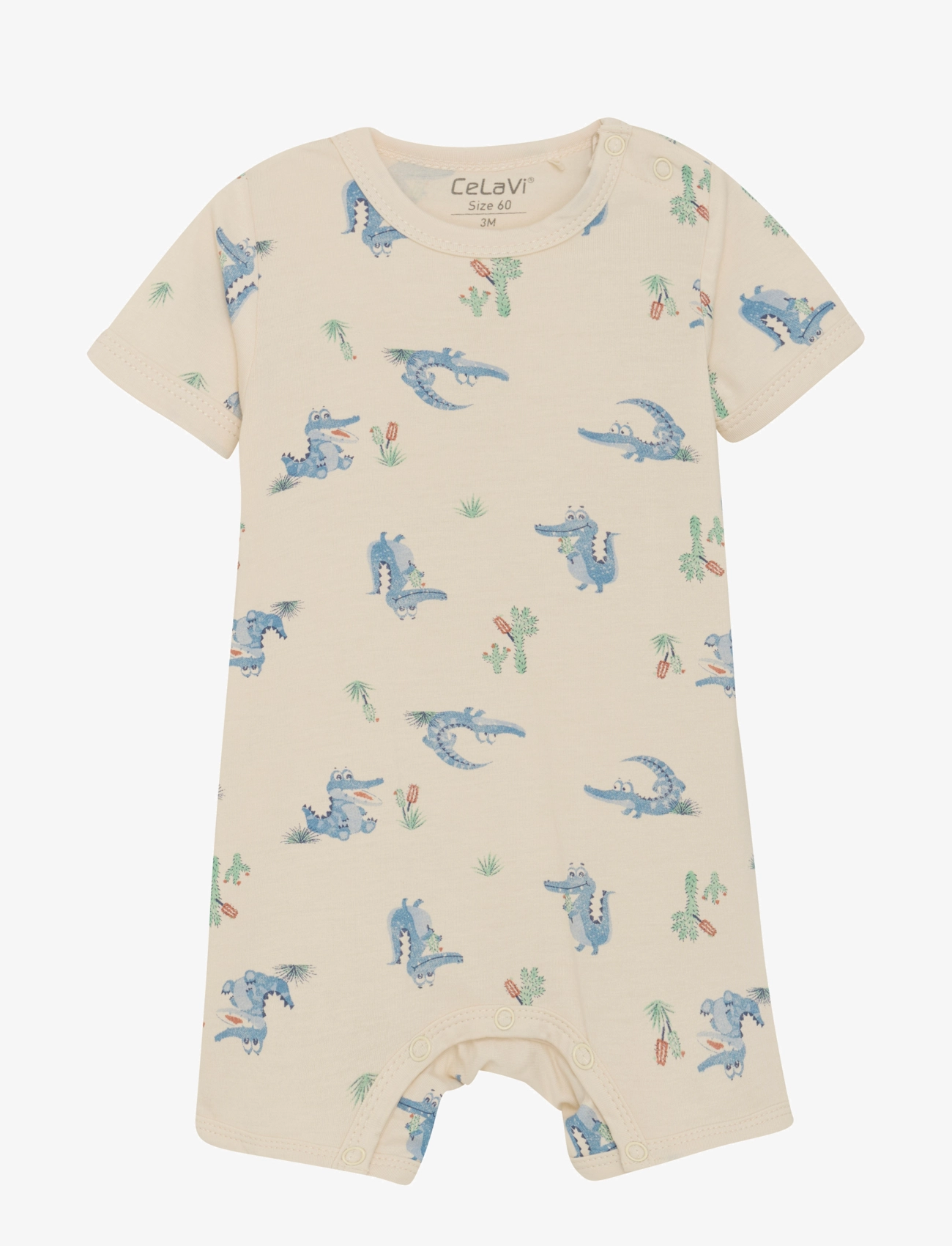 CeLaVi Jumpsuit SS - AOP - Strampler - DUSTY BLUE / blue