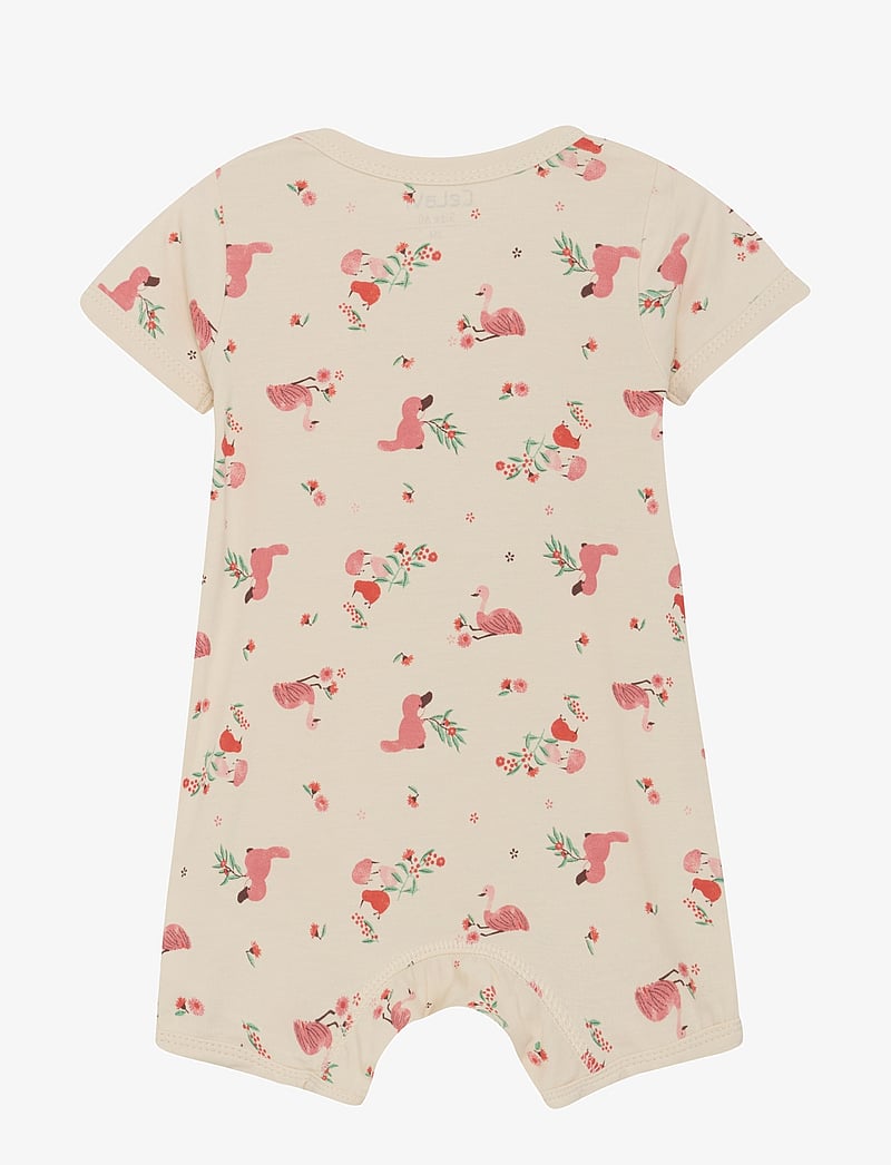 CeLaVi - Jumpsuit SS - AOP - kortärmade bodysuits - powder pink - 1