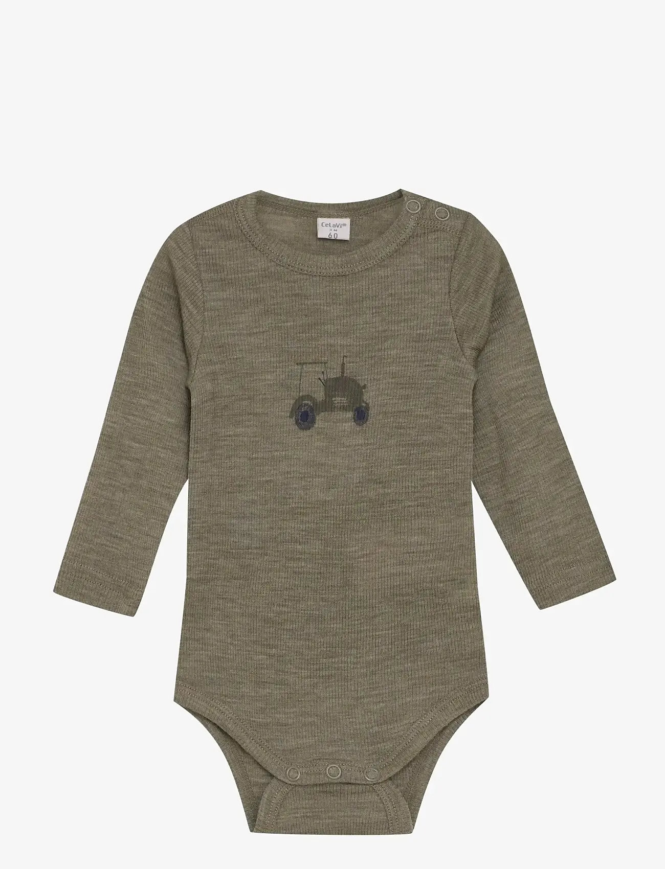 CeLaVi - Body LS - SOLID - laveste priser - dusky green - 0